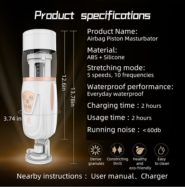 Joyomas - 5-Speed Suction and Clamping Male Masturbator