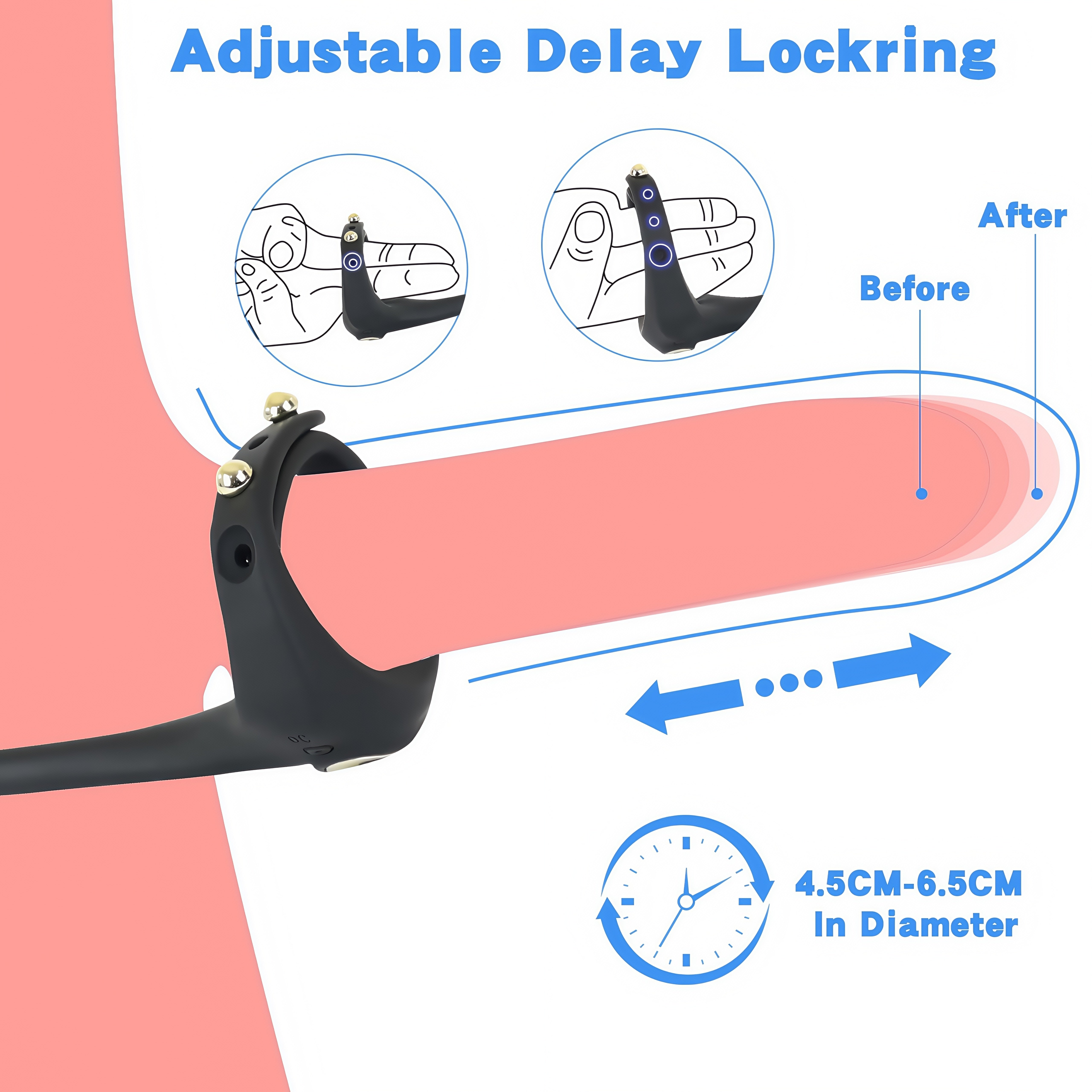 Joyomas - Wireless Remote Control Vibrating Penis Ring With Prostate Massager