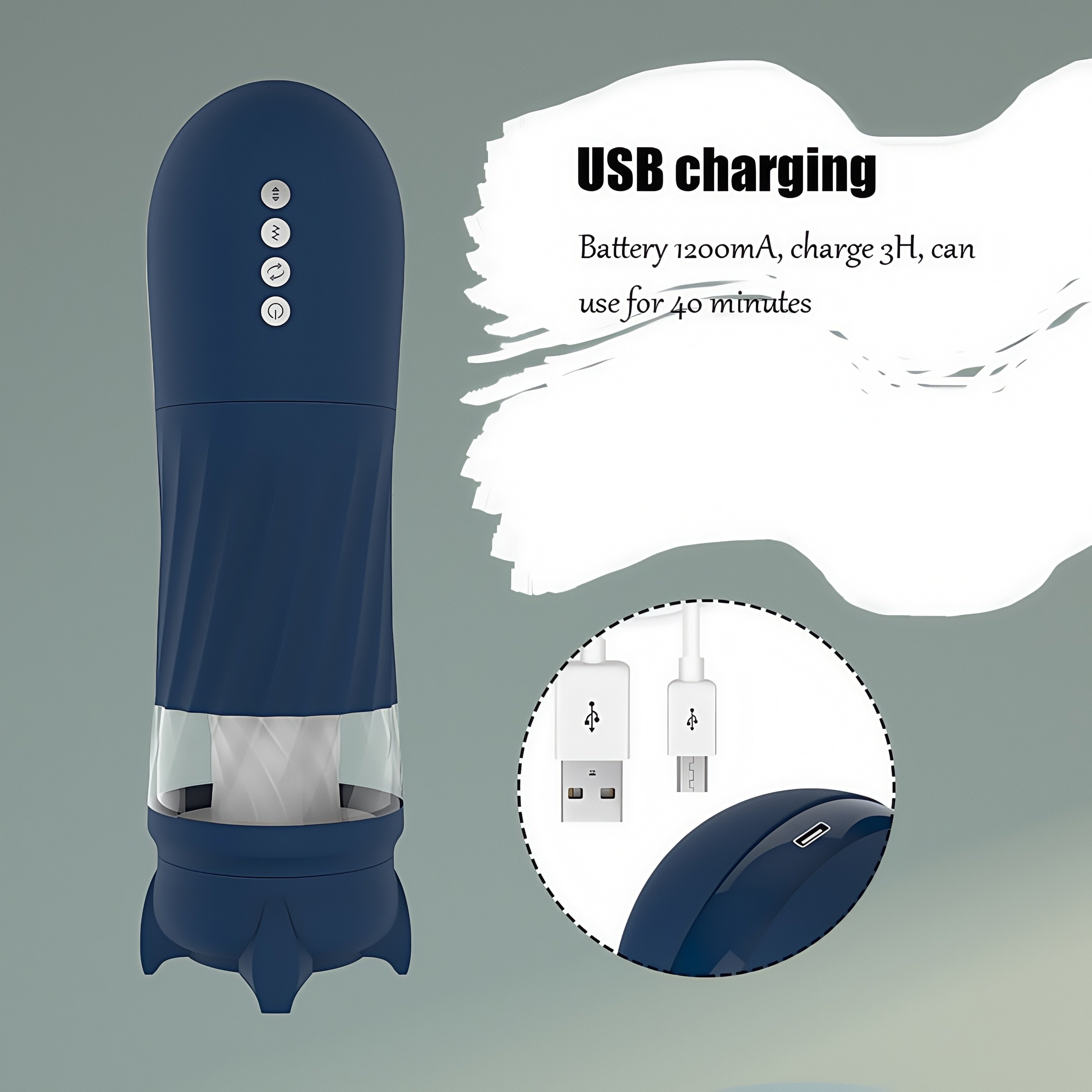 Joyomas - Rocket 3d Realistic Textured Electric Stroker With 5 Thrusting Rotating Modes