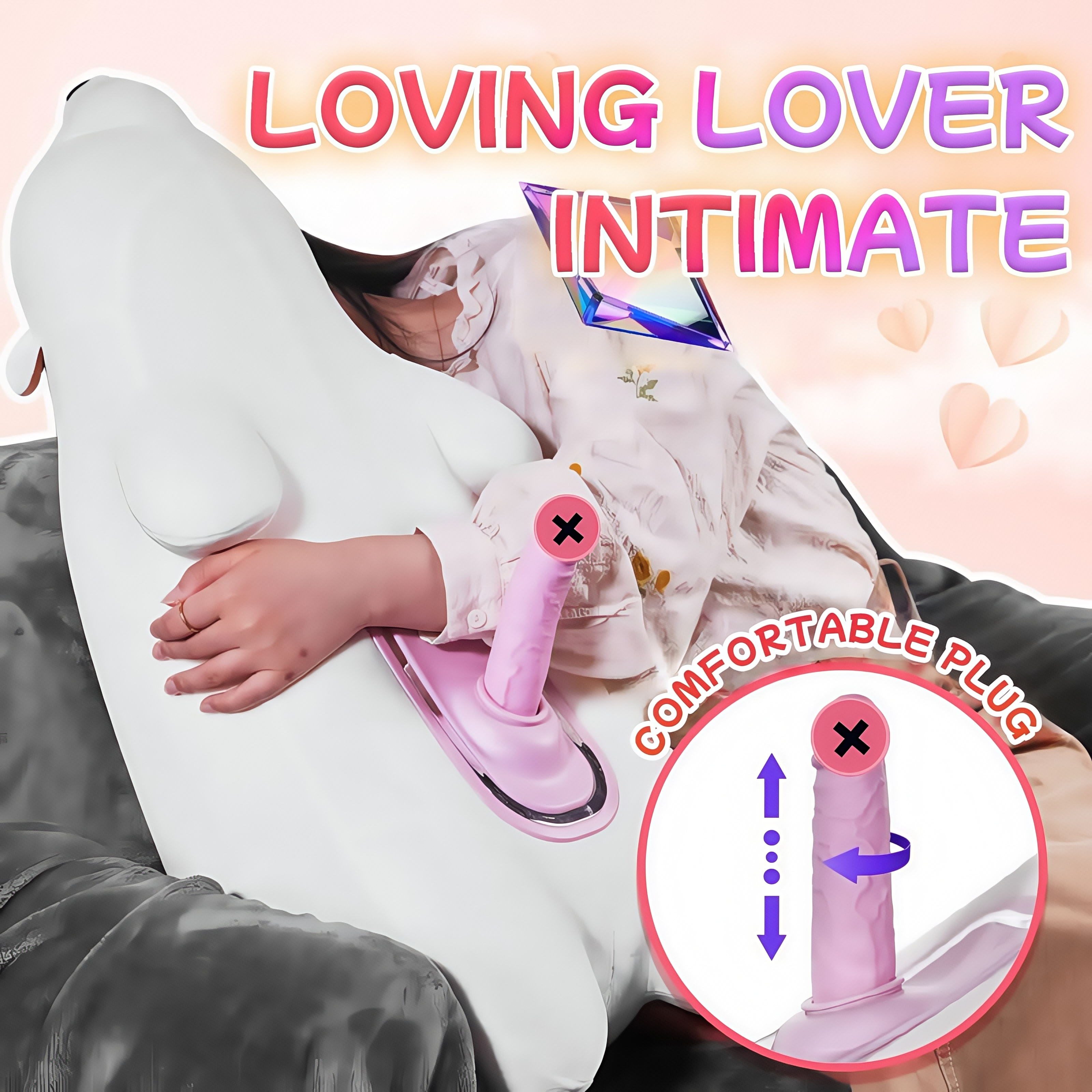 Joyomas - Discreet Polar Bear Pillow Remote Control Sex Machine