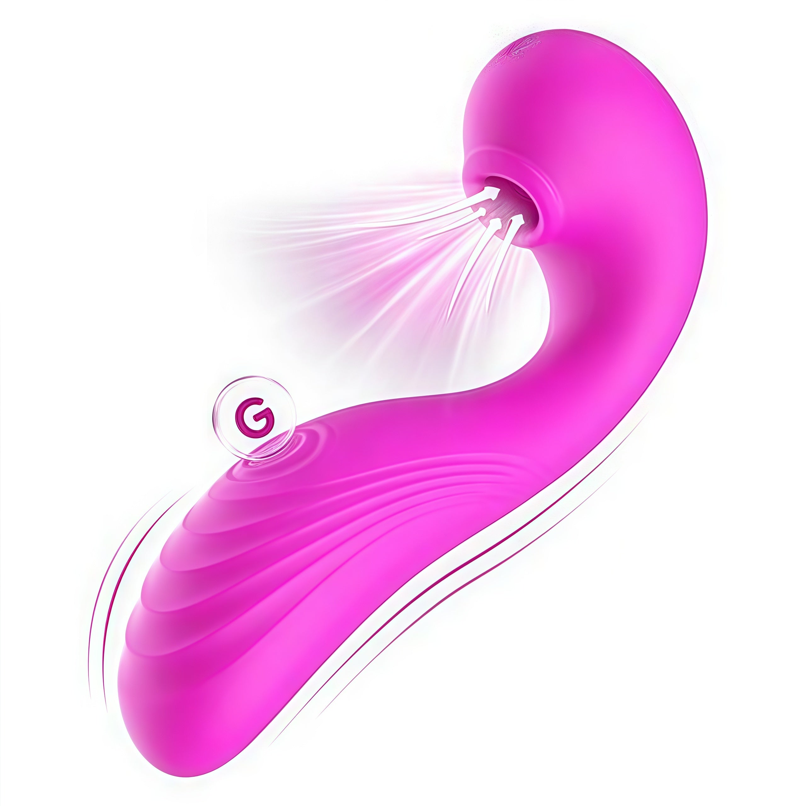 Joyomas - TRIPLE AROUSAL 10 Vibrating 5 Flapping Sucking Clitoral Licking and G Spot Vibrator