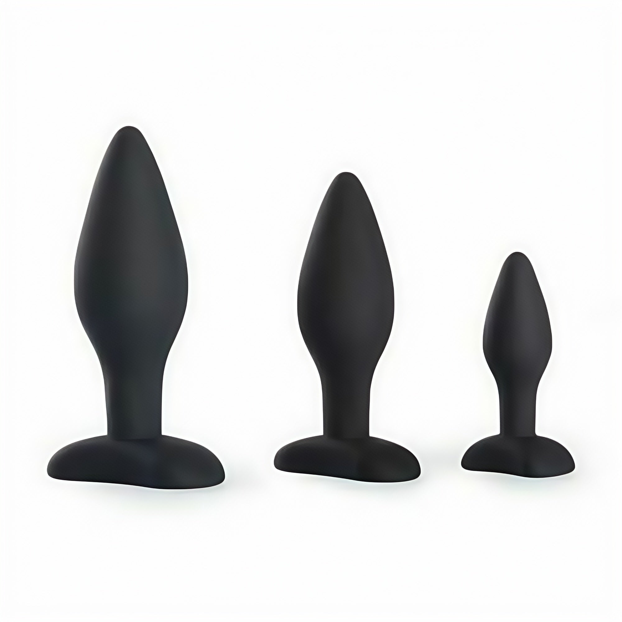 Joyomas - Pleasure Anal Training Silicone Classic Butt Plugs Set (3 Pieces)
