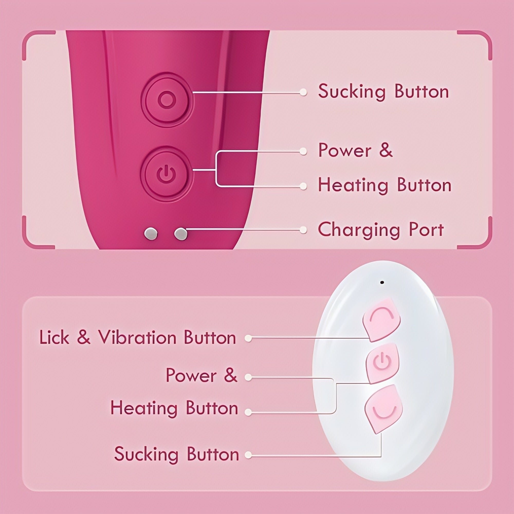 Joyomas - 10 Sucking Heating Vibrating Wearable Clitoral G-spot Anal Bead Vibrator