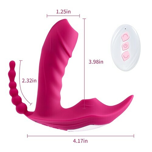 Joyomas - 10 Sucking Heating Vibrating Wearable Clitoral G-spot Anal Bead Vibrator