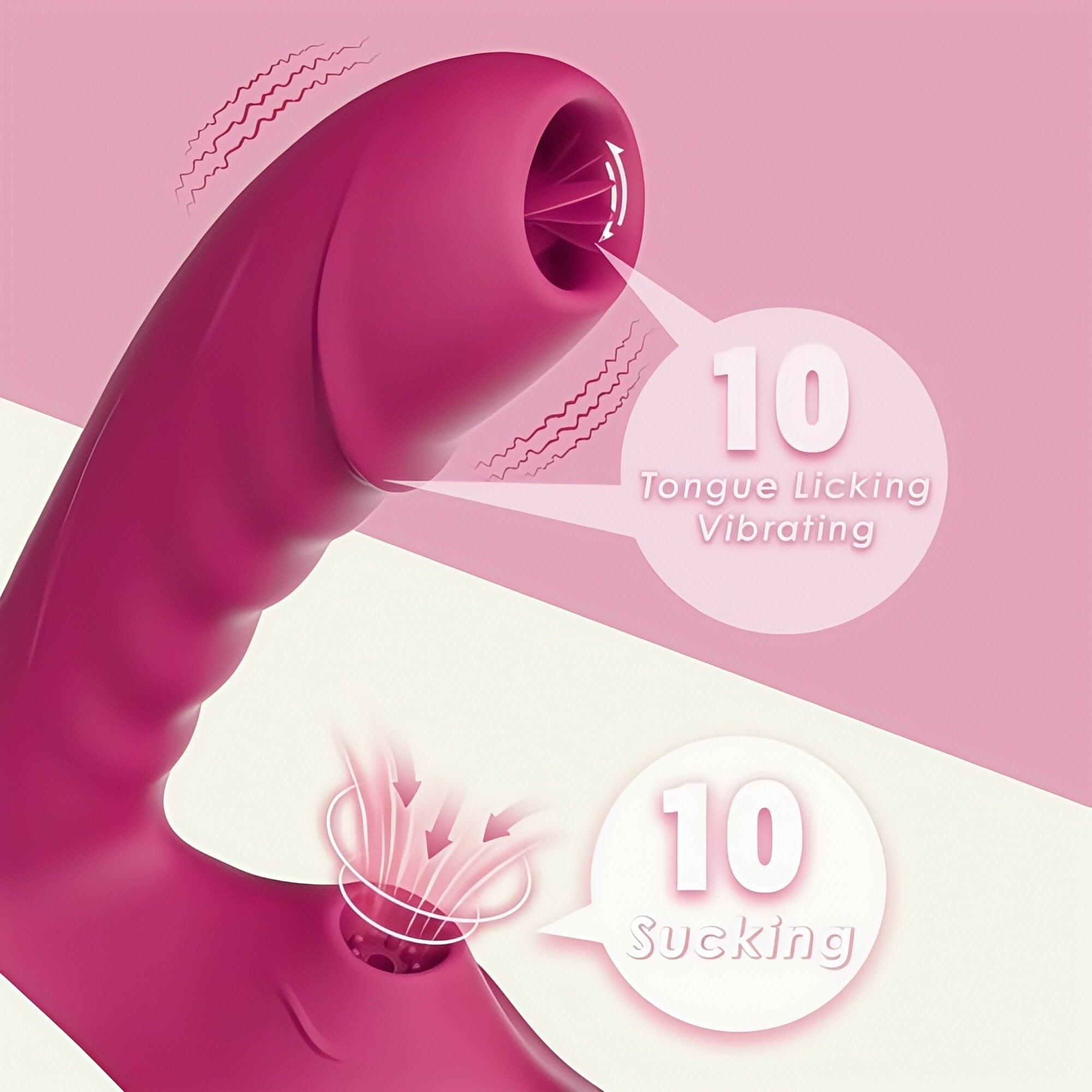 Joyomas - 10 Sucking Heating Vibrating Wearable Clitoral G-spot Anal Bead Vibrator