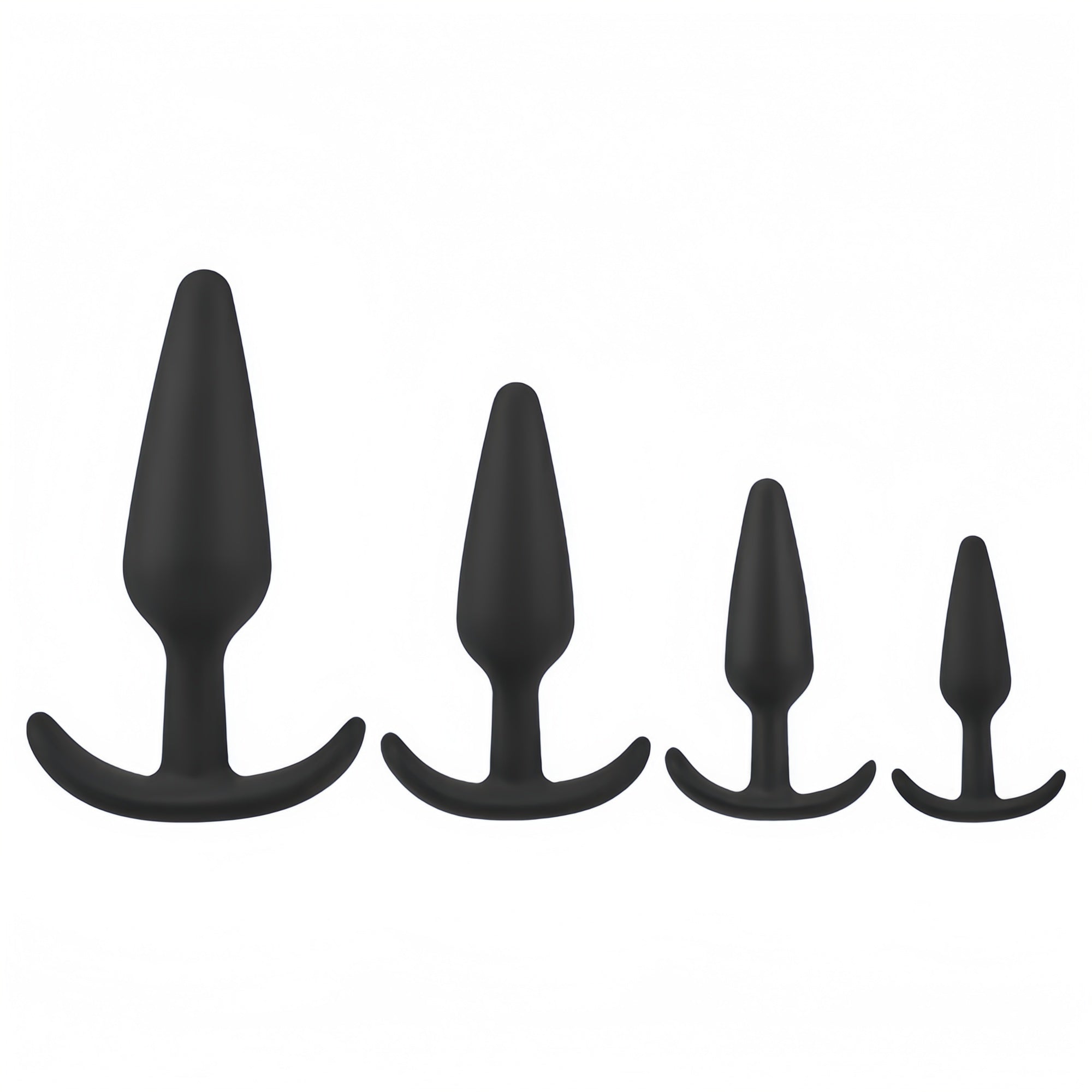 Joyomas - Anal Training Silicone Conical Anal Plugs Set (4 Pieces)