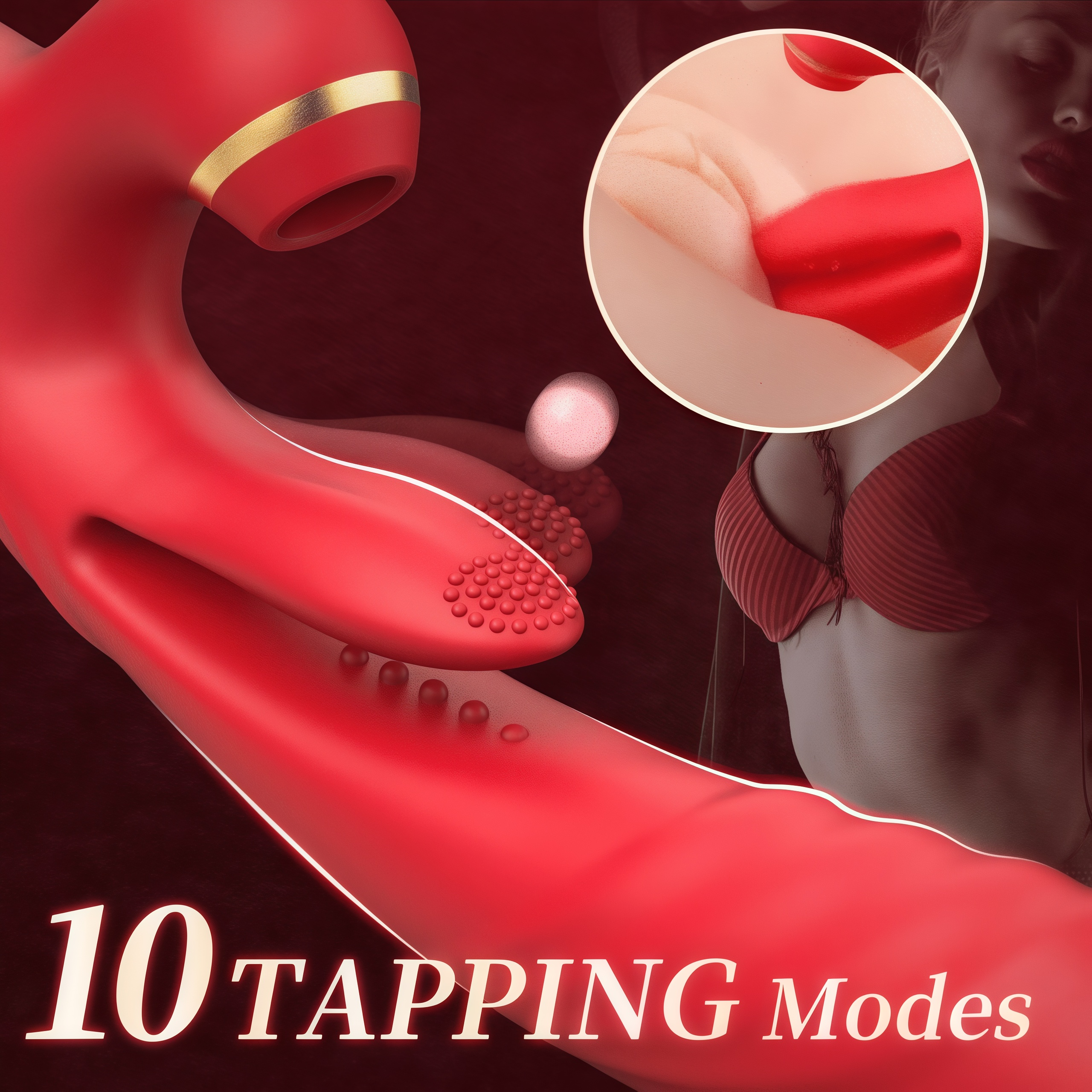 Joyomas - 7 Sucking 3 Thrusting & Vibration 10 Tapping G Spot Vibrator Free Shipping