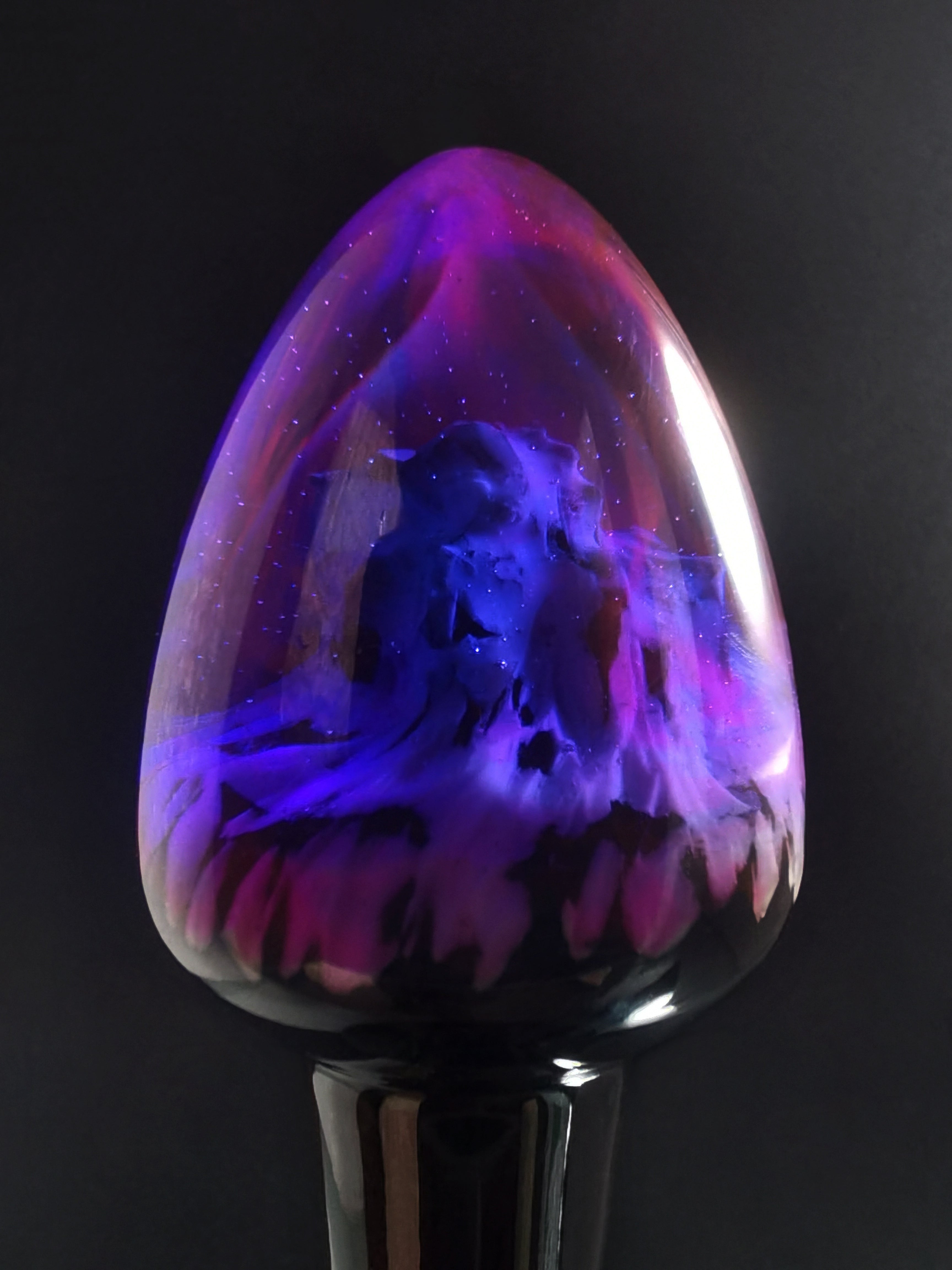 Joyomas - Customized Art Handcrafts - gothic crystal anal plug - Aurora