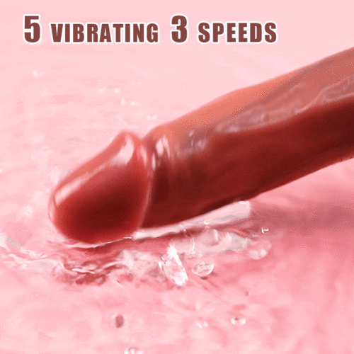 Joyomas - 5 Beads Rotating Swing Vibrating Dildo 9.17 Inch