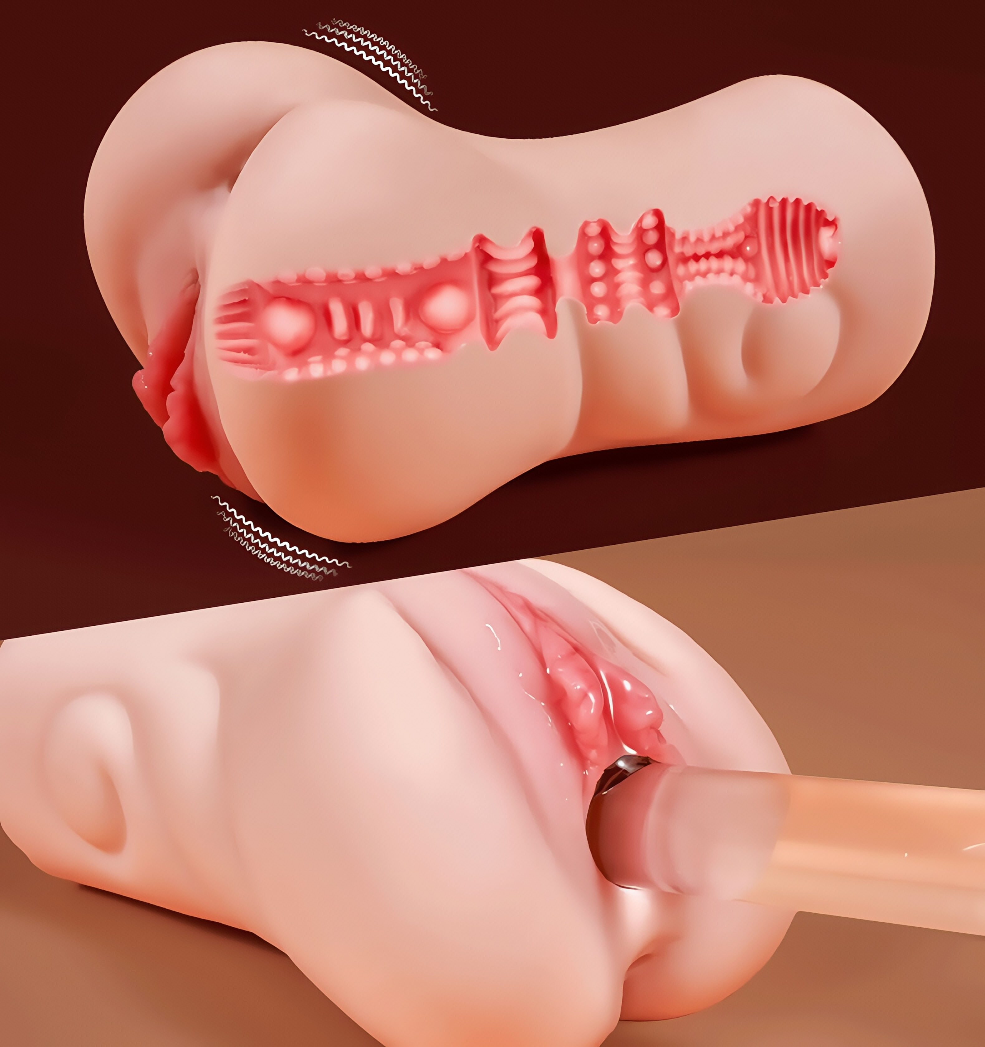 Joyomas - Stella Vibrating Pocket Pussy Male Masturbator with Textured Vagina