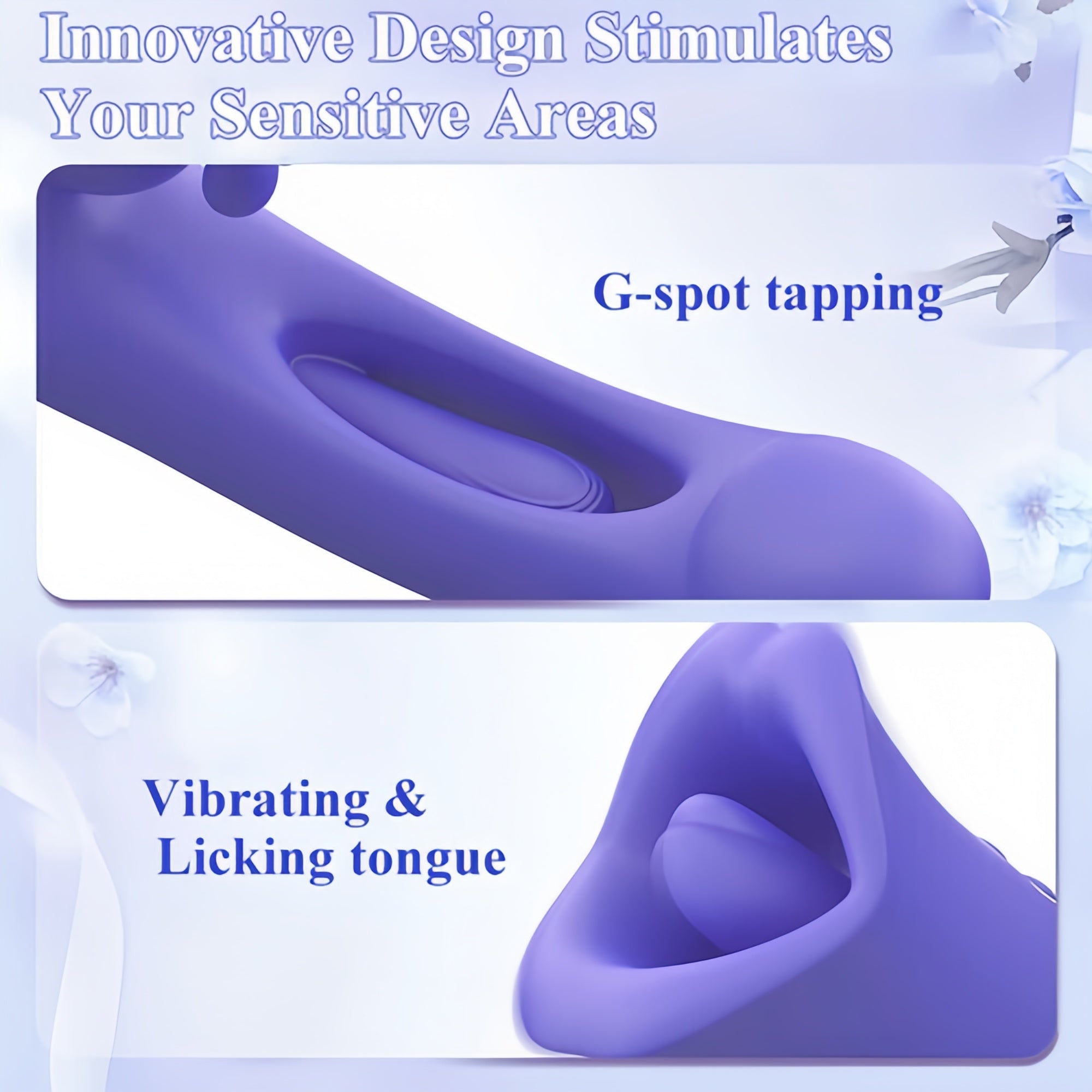 Joyomas - Clit Nipple Anal Stimulation Rabbit Licking Vibrating Flapping 4 IN 1 Stimulator