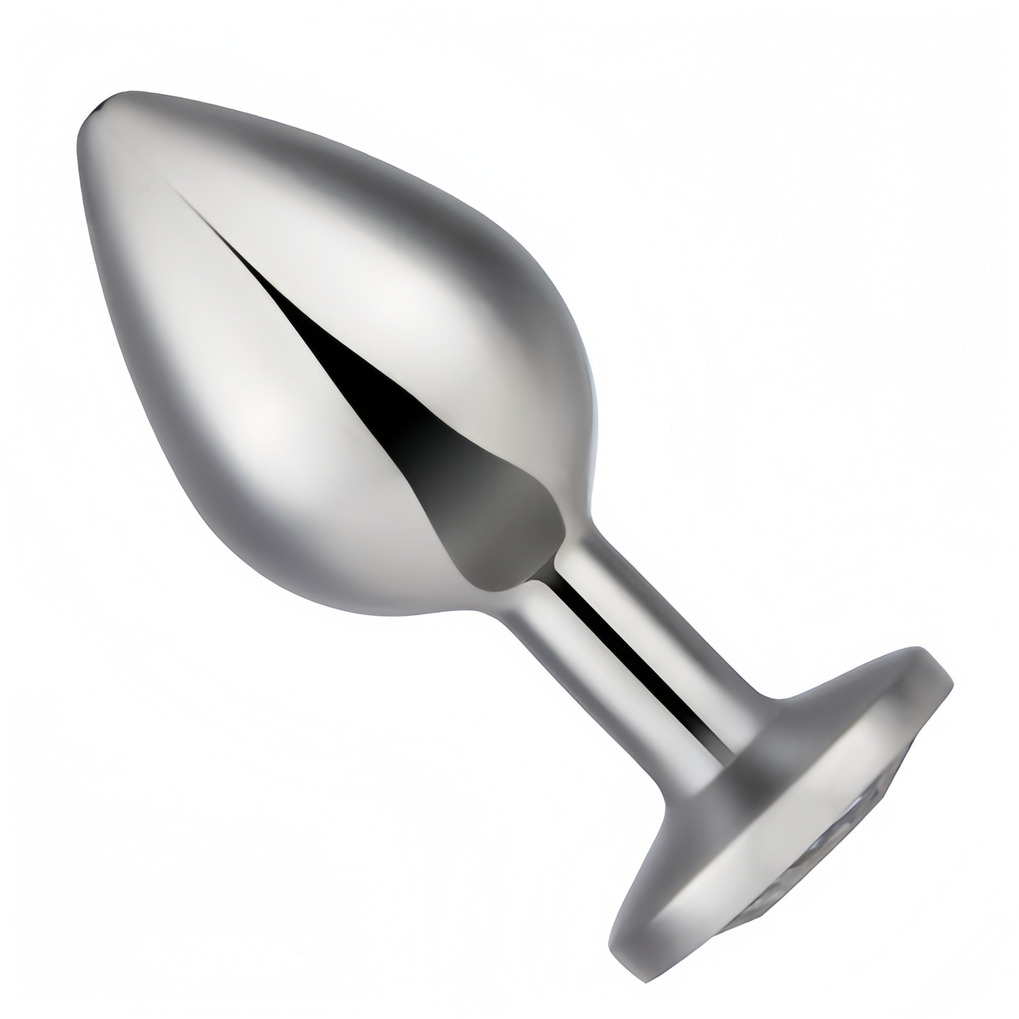 Joyomas - Silver Jewelled Aluminium Beginner's Butt Plug 2.7 Inch