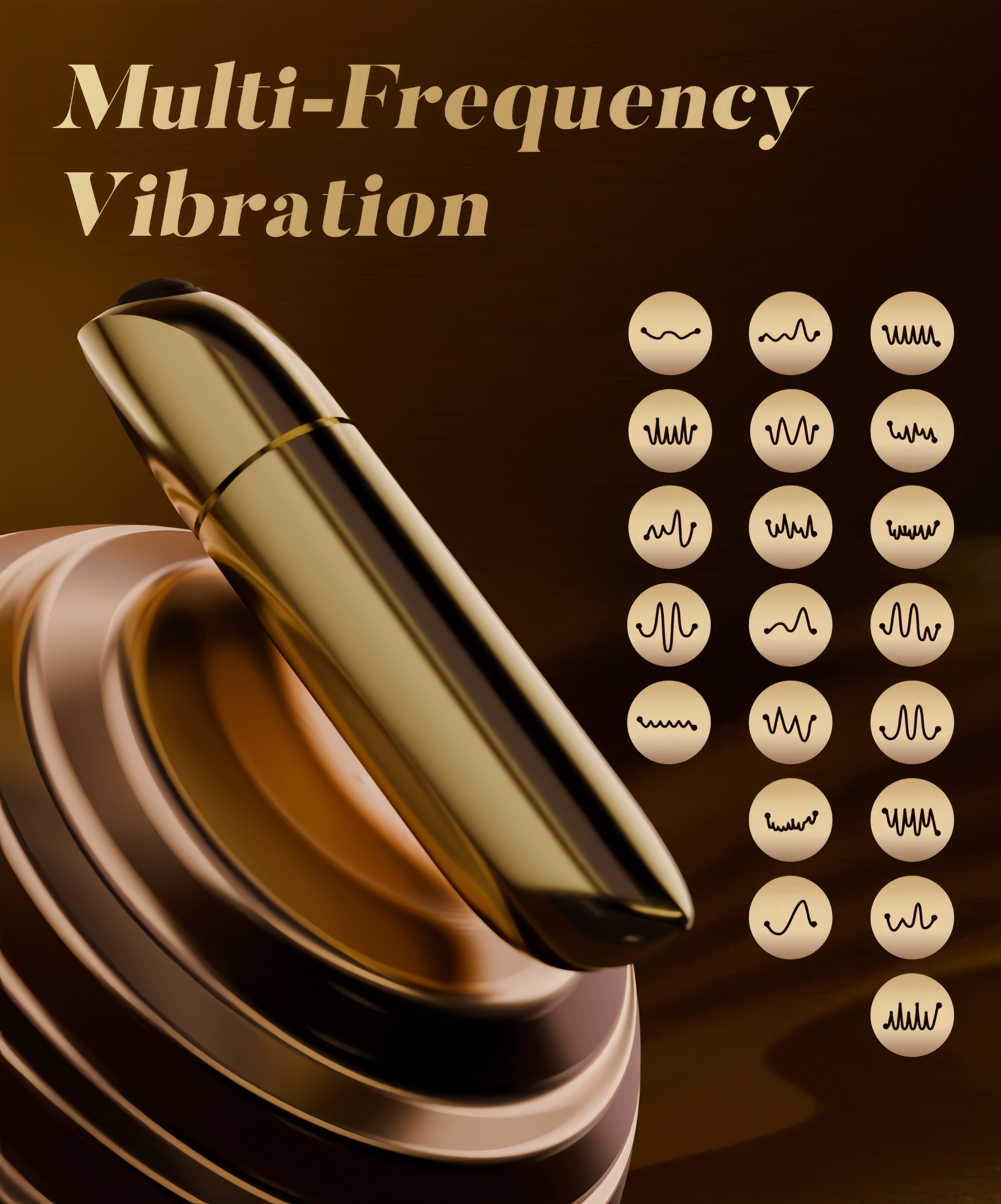 Joyomas - 20 Vibrations Gold Bullet Toys