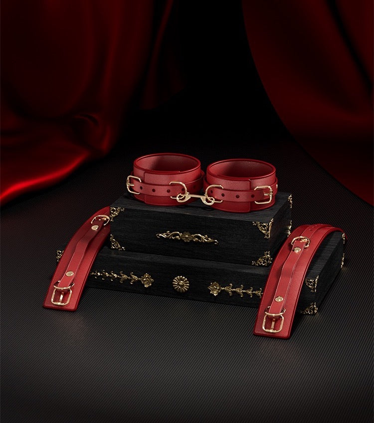 BDSM Restraint & Positioning Set – Couples Bondage Tools for Spicy Bedroom Play