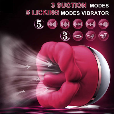 Joyomas - Big-Mouth Tongue Sucking Female Masturbator Massager Rechargeable Vibrator