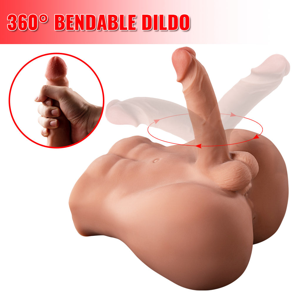 Joyomas - 11.5LB Male Sex Doll for Women with 7 in Huge & Flexible Dildo Unisex Sex Toy for Women, Men, Couple Sex Fun