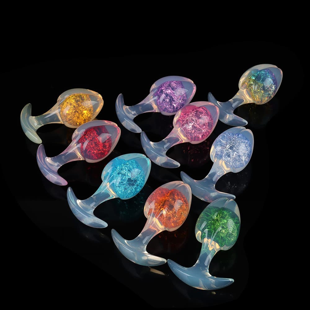【Gift for over $399】Bean Sprout Crystal Butter Plug | 9 Colorful(Shipped randomly)