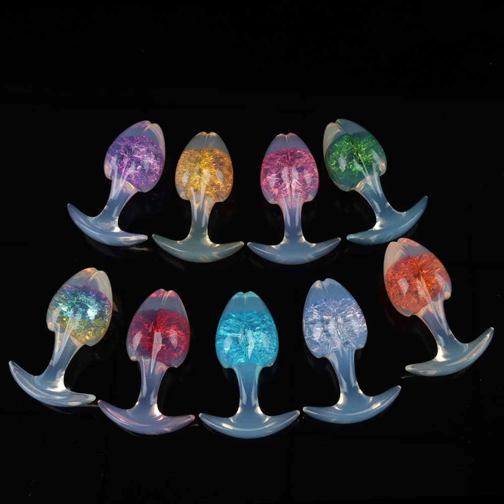 【Gift for over $399】Bean Sprout Crystal Butter Plug | 9 Colorful(Shipped randomly)