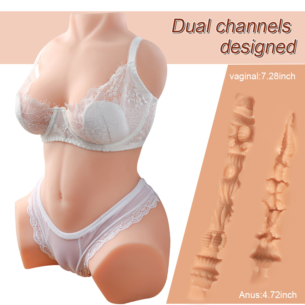 Joyomas - Delia 18.7LB Realistic Half Body Tits Female Life Size Sex Toy Torso Love Dolls Male Masturbator