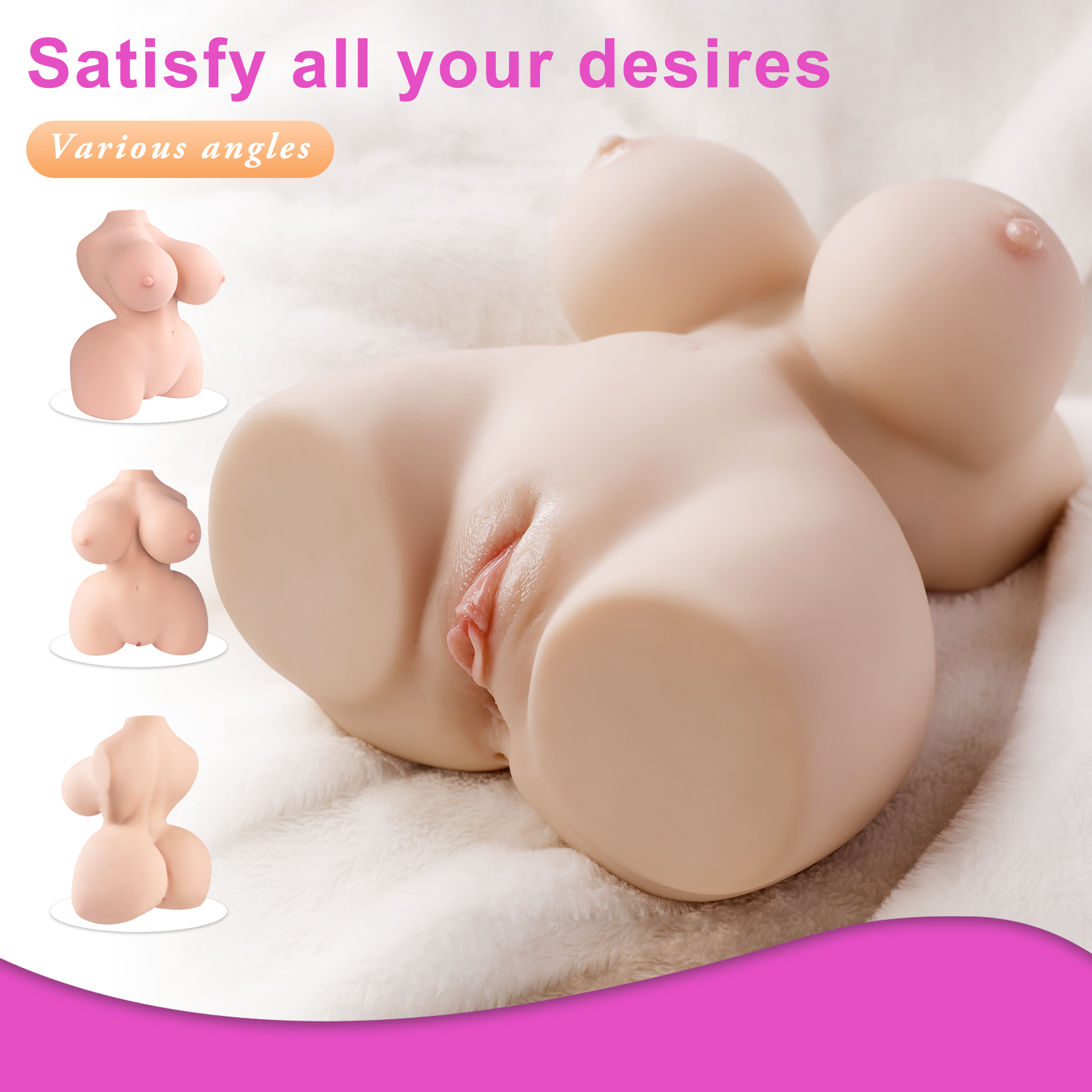 Joyomas - Realistic Pocket Pussy Love Doll Waterproof Male Masturbator for Men