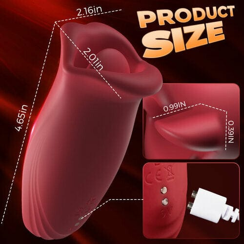 Joyomas - Rose Muncher 10 Biting & 10 Vibrating Modes Stimulate Nipple Clitoral Women Vibrator