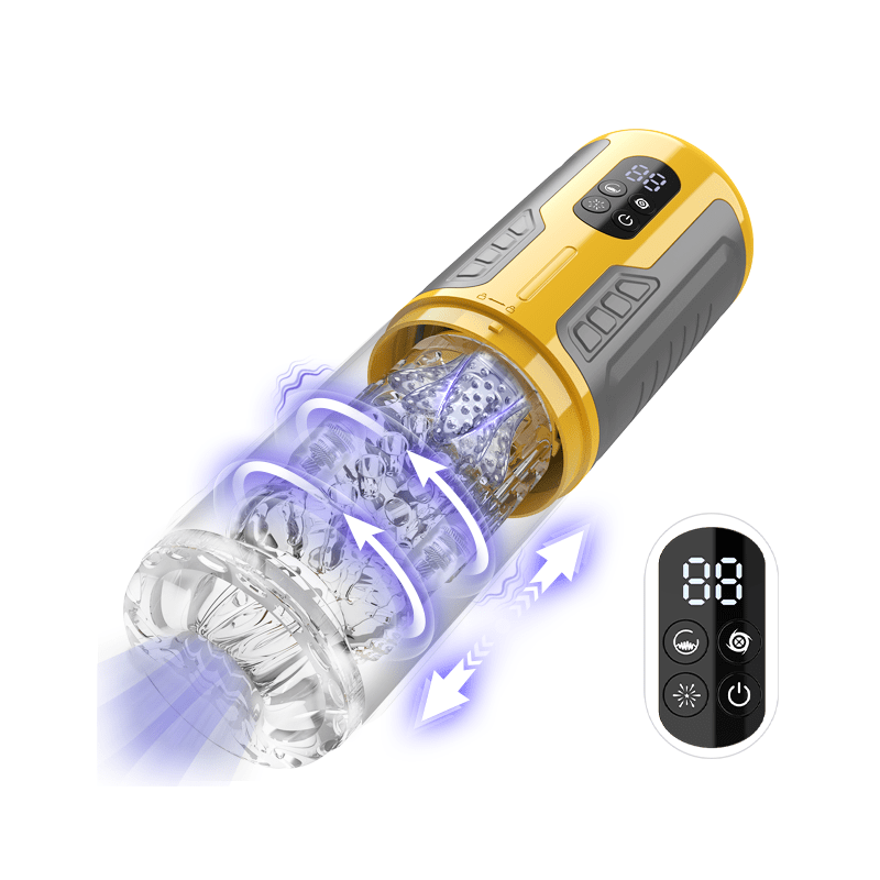 Joyomas - Dual Stimulation Thrusting and Rotating Vibrating Male Msturbation Toy