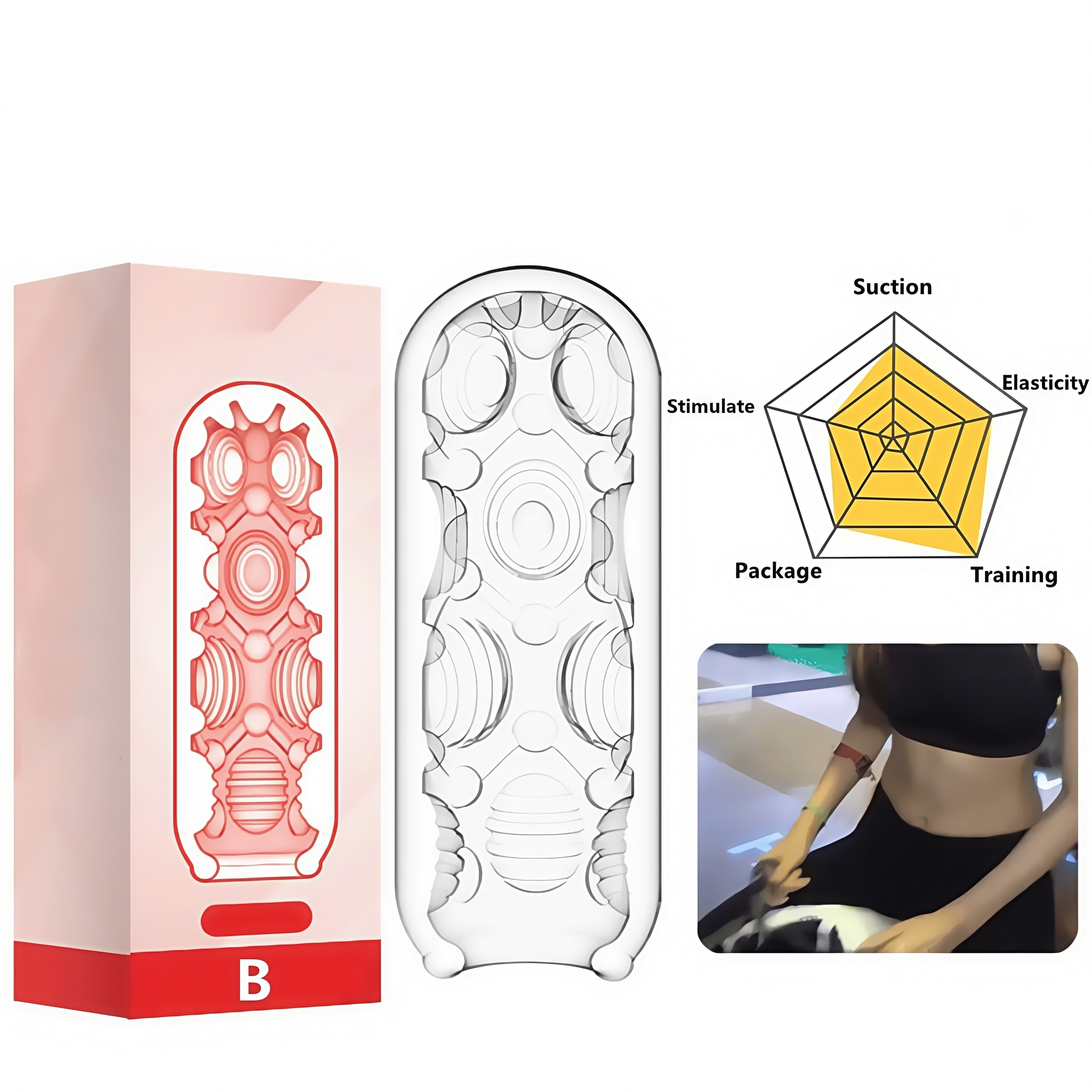 Joyomas - Aircraft Cup Men's Training Masturbation Cup Spiral Pleasure