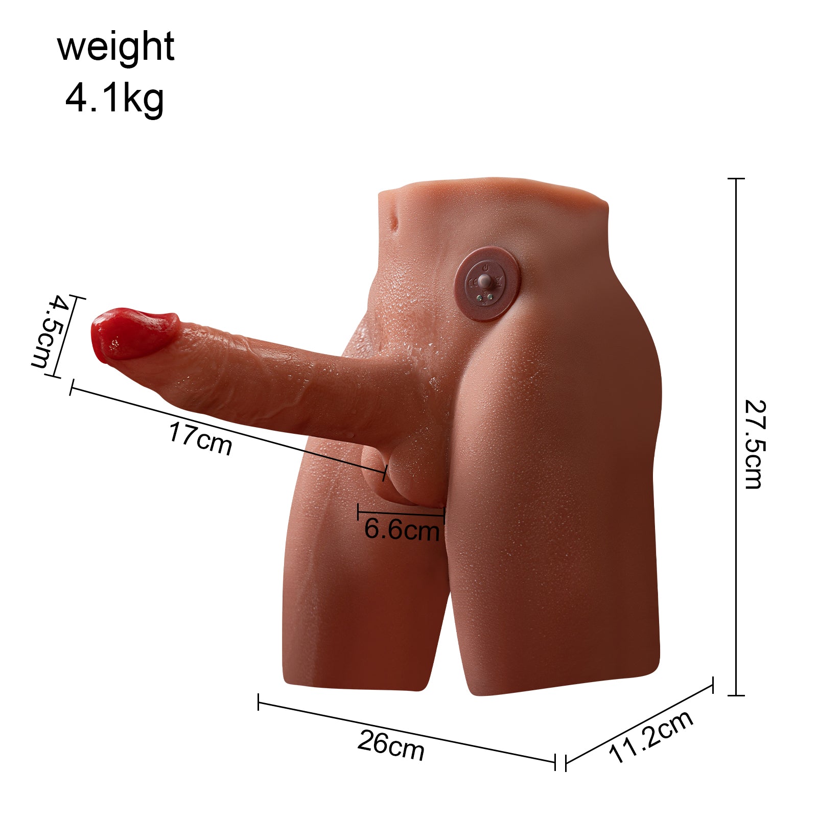 Joyomas - 10.6LB Electric Pulse Half Body Male Torso Sex Doll