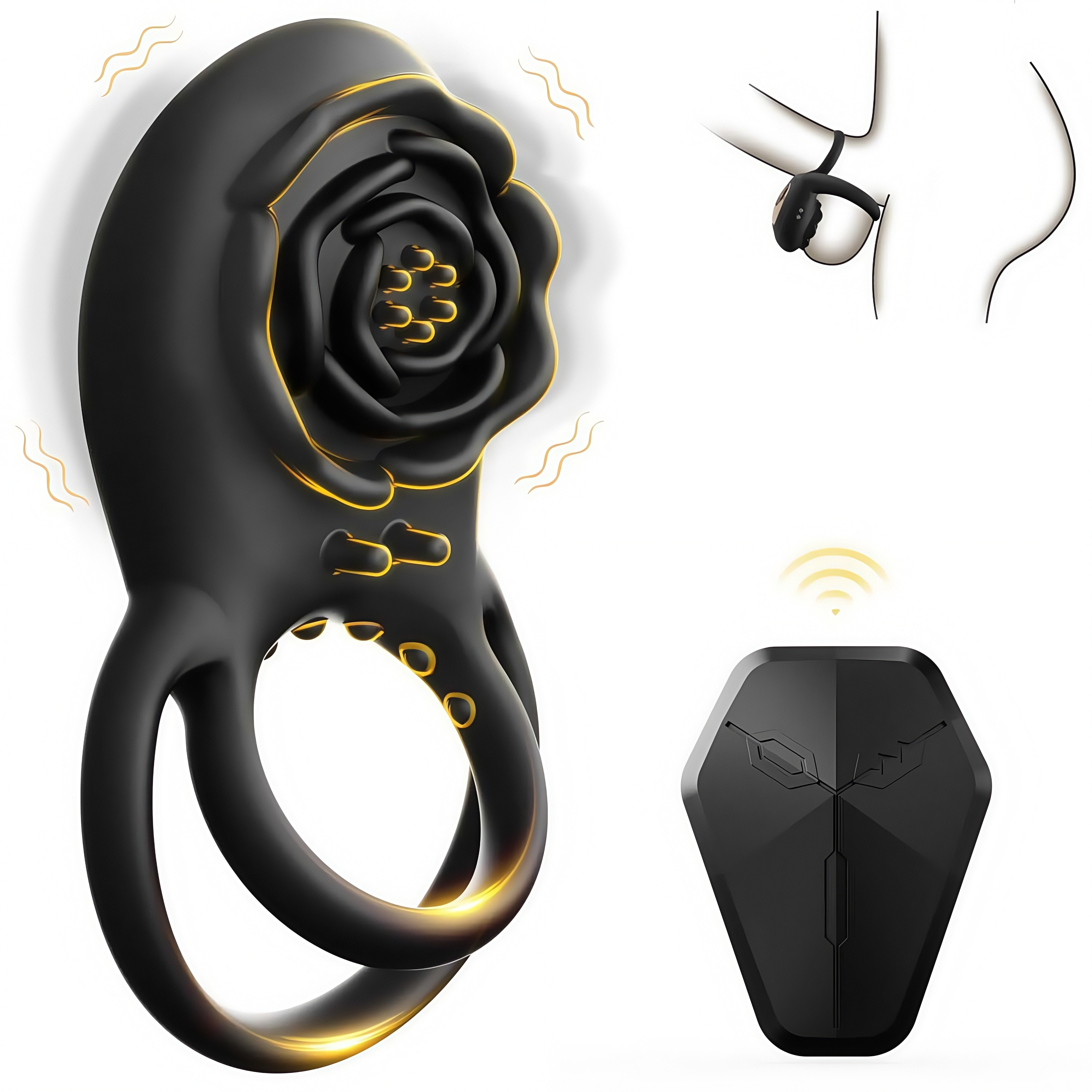 Joyomas -Rose Clitoral Stimulator Couples Sex Toys for Men Women Pleasure