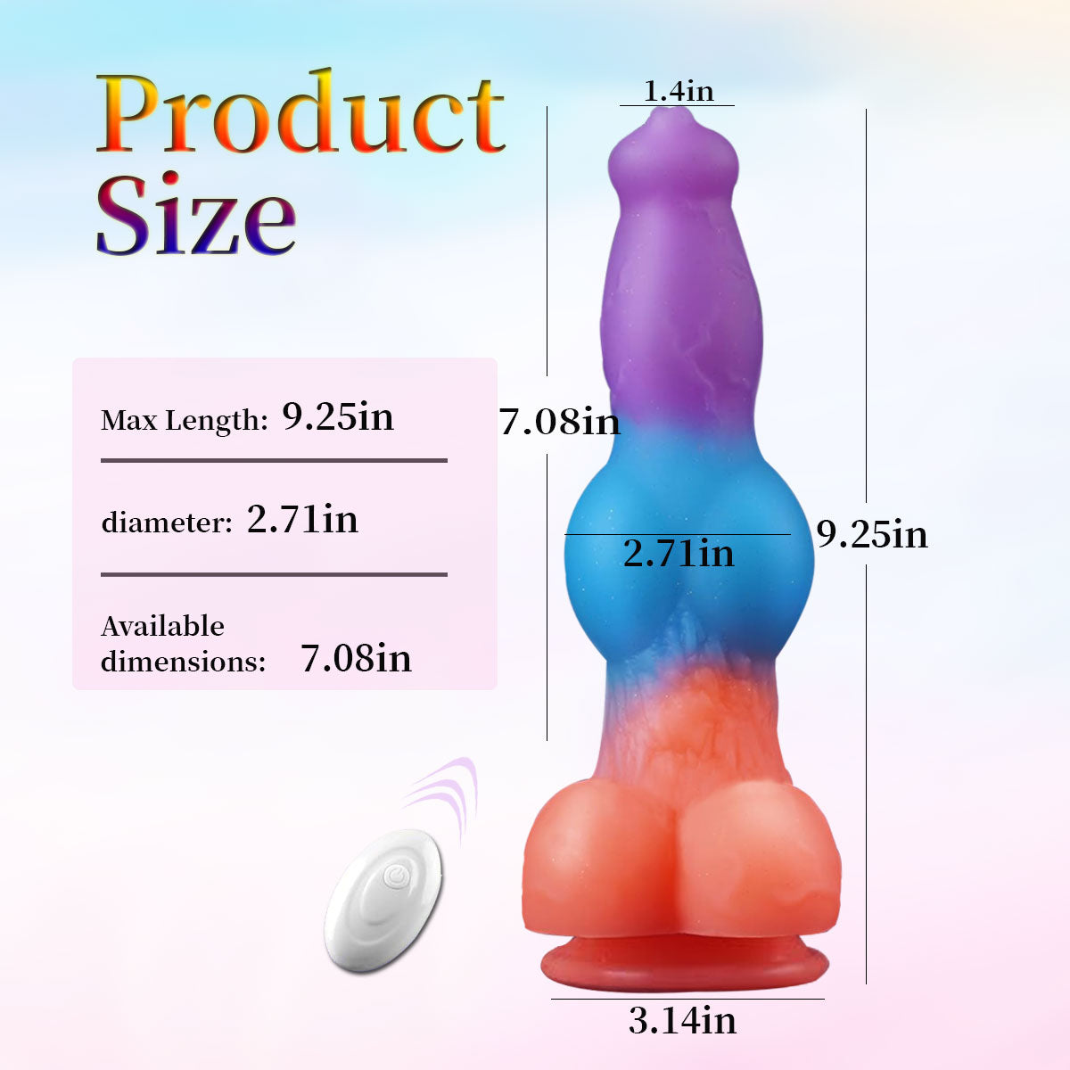 Joyomas - Consolador eléctrico de silicona con forma de pene, grande y luminoso, con forma de monstruo, para hombres y mujeres, productos SM
