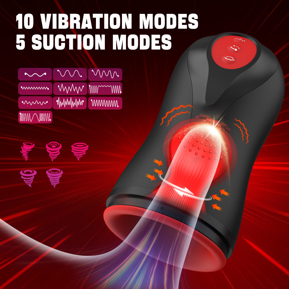 Joyomas - 3 Swirling 5 Tightening 10 Vibration Male Blowjob Stroker