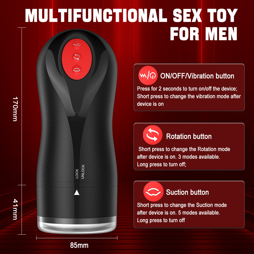 Joyomas - 3 Swirling 5 Tightening 10 Vibration Male Blowjob Stroker