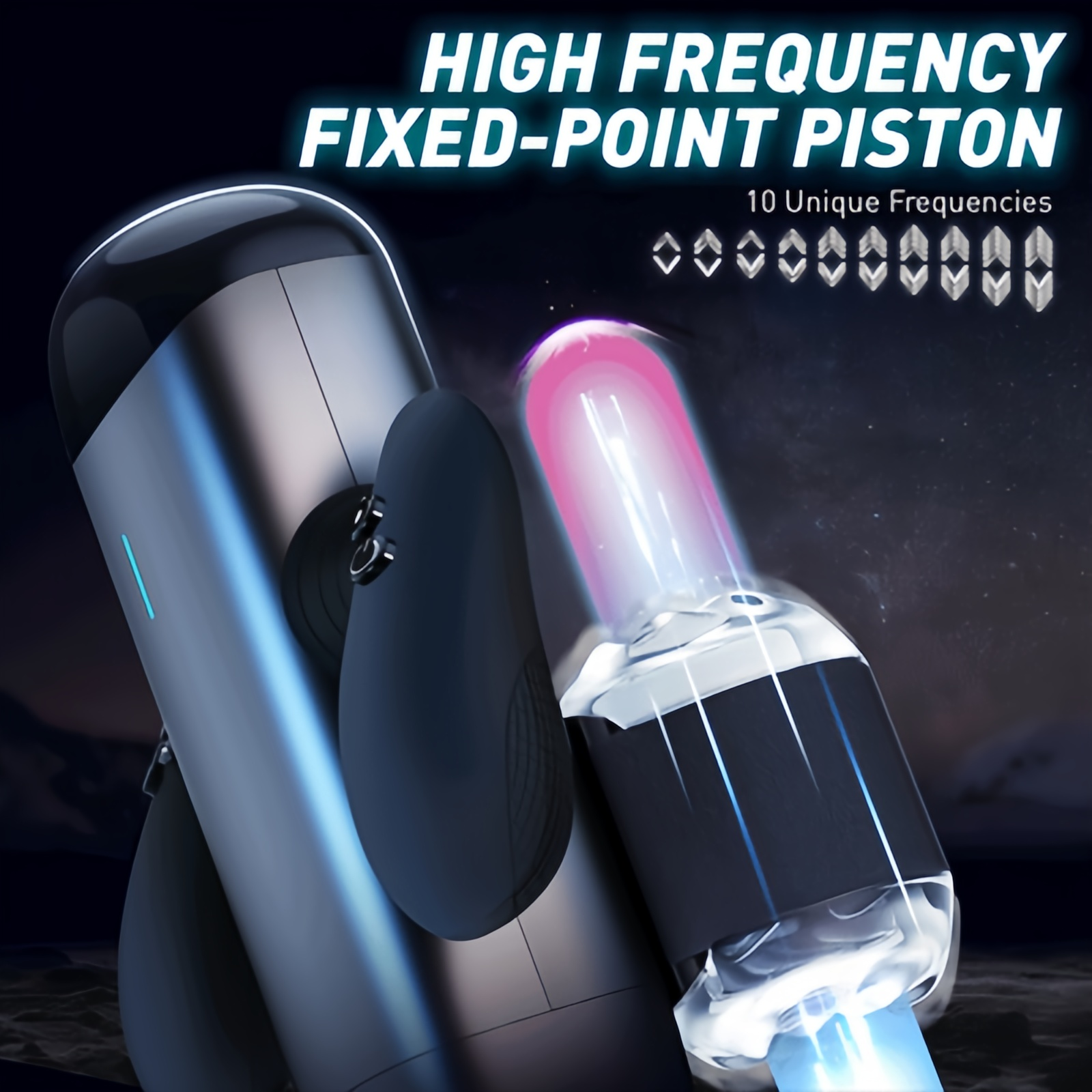Joyomas - Gamer Stroker Sex Toy for Men 10 Speed Frequencies 10 Distance Modes