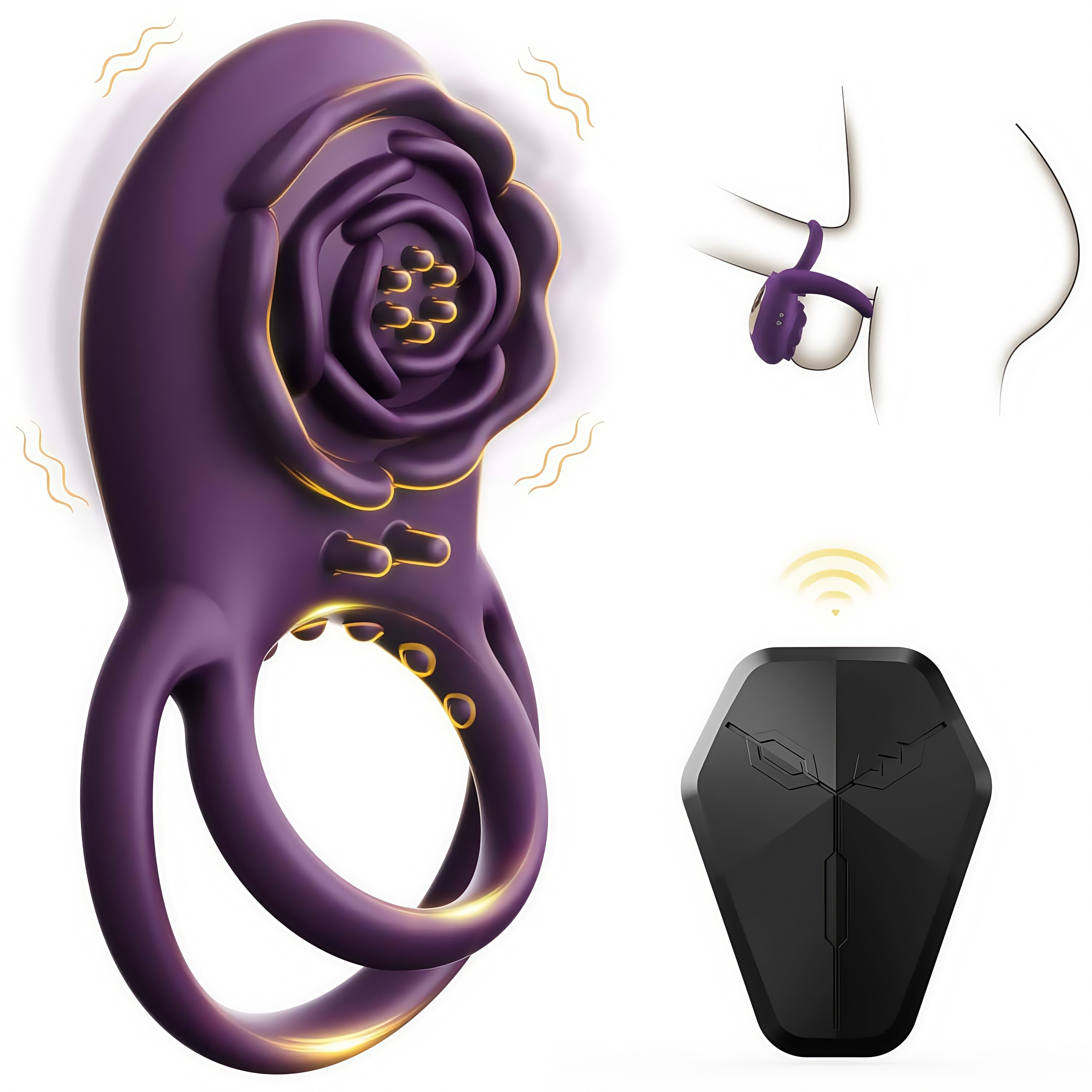 Joyomas -Rose Clitoral Stimulator Couples Sex Toys for Men Women Pleasure