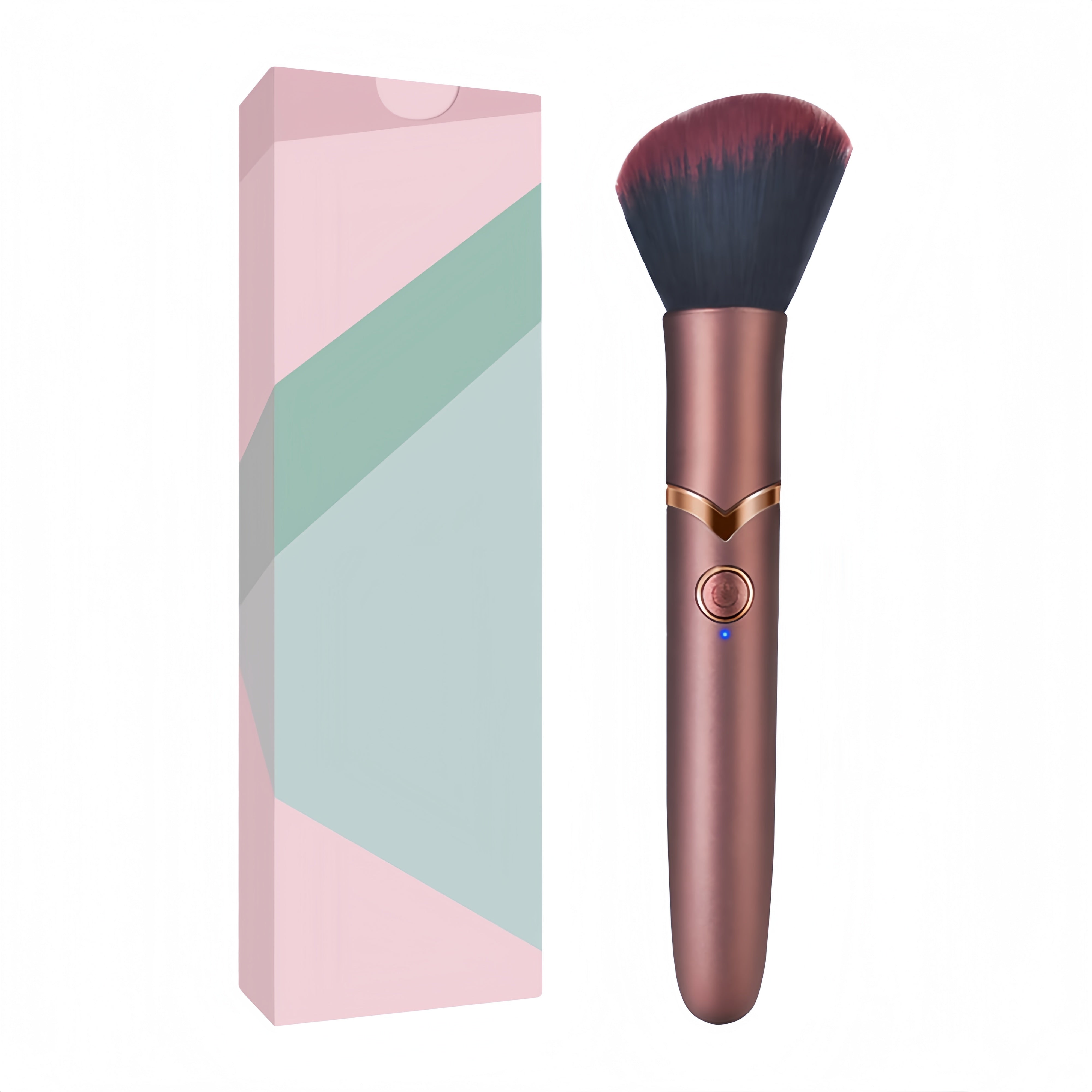Joyomas - Pincel de maquillaje 6.0 con batería recargable y vibrador para mujer