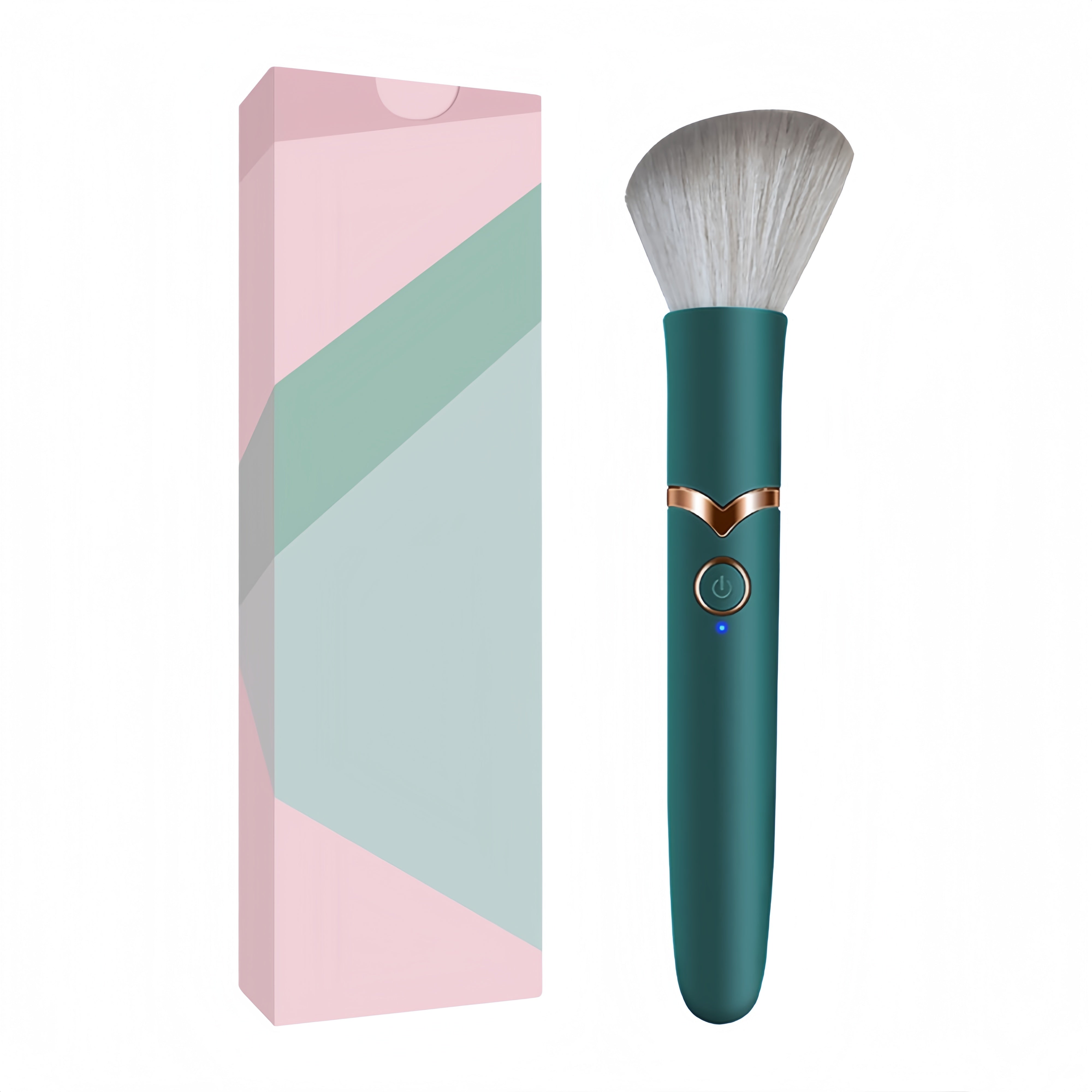 Joyomas - Pincel de maquillaje 6.0 con batería recargable y vibrador para mujer