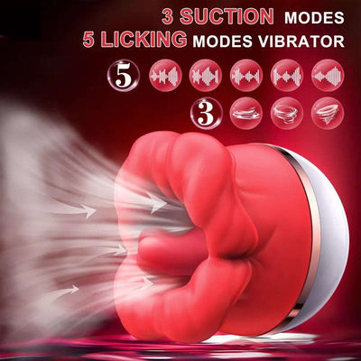Joyomas - Big-Mouth Tongue Sucking Female Masturbator Massager Rechargeable Vibrator