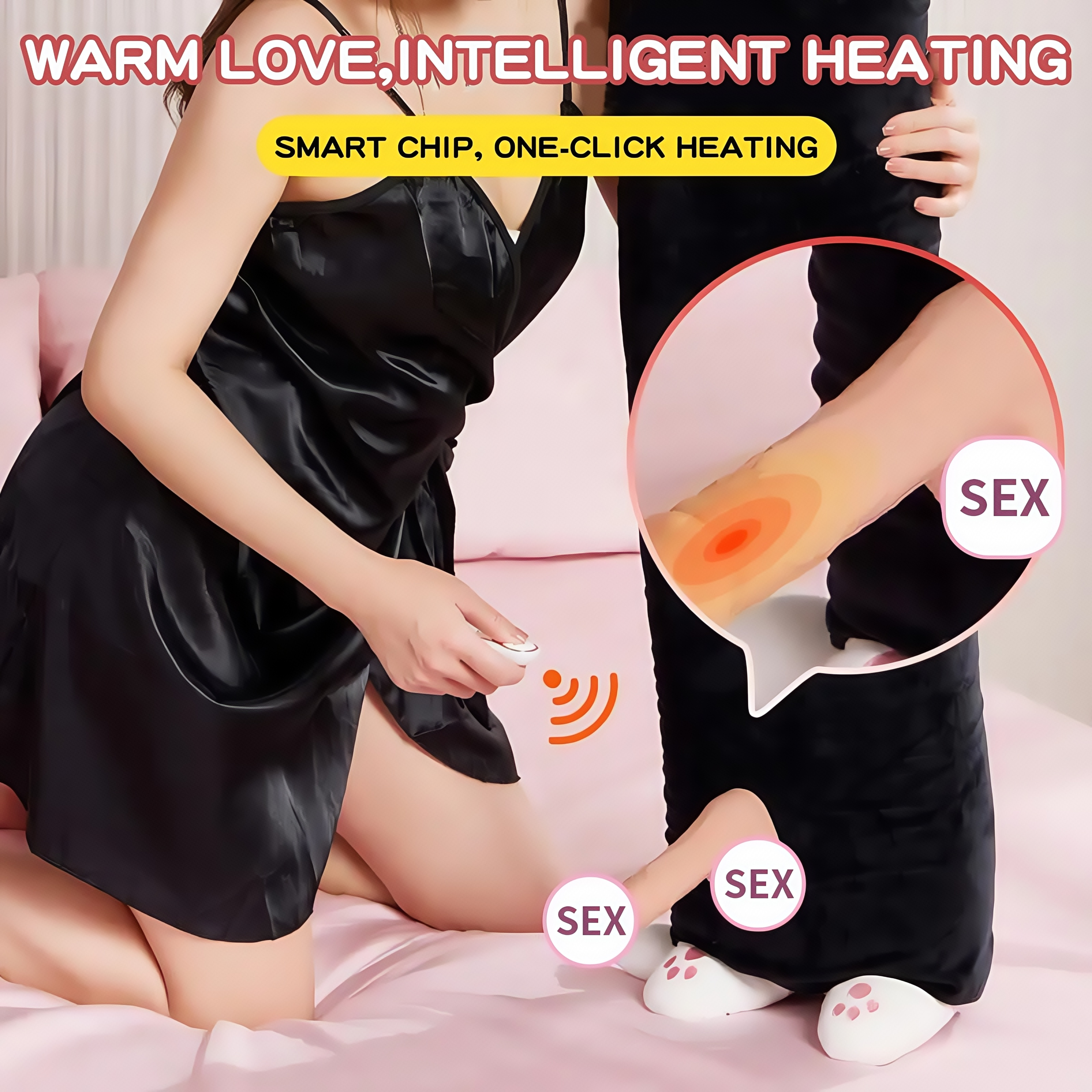 Joyomas - Discreet Cat Pillow Remote Control Sex Machine