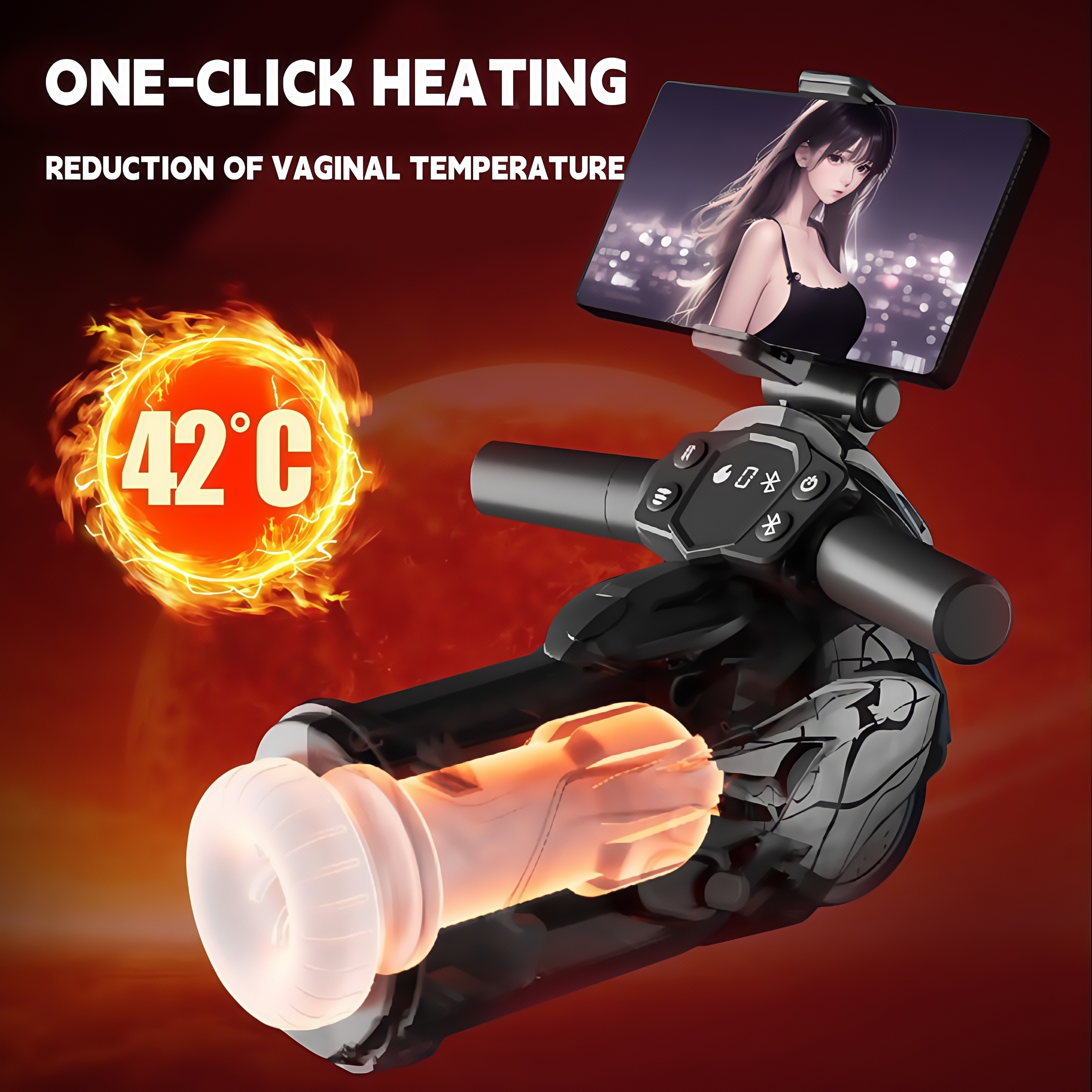 Joyomas - Motorcycle Male Maturbator With Telescopic Vibration Sucking Heating Function