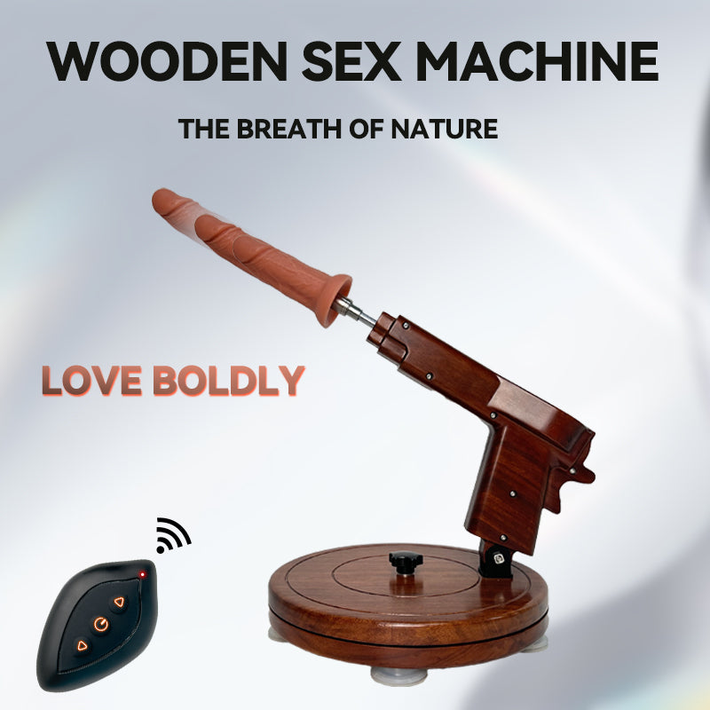 Joyomas - Sheyay Vintage Style Wooden Retractable Female Masturbation Dildo Machine