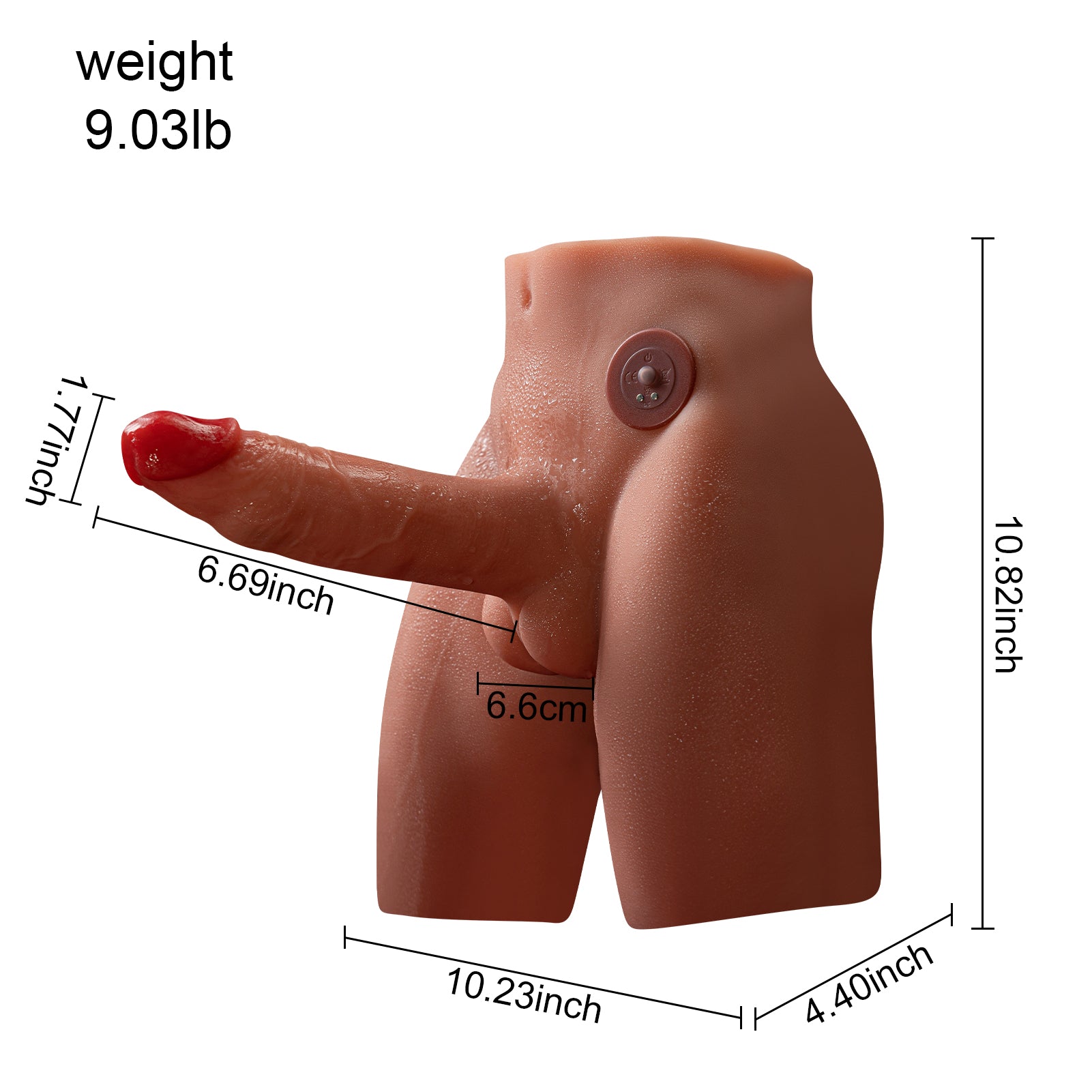 Joyomas - 10.6LB Electric Pulse Half Body Male Torso Sex Doll