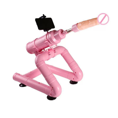 Joyomas - Pink Wire-controlled Telescopic Silent Dildo Machine