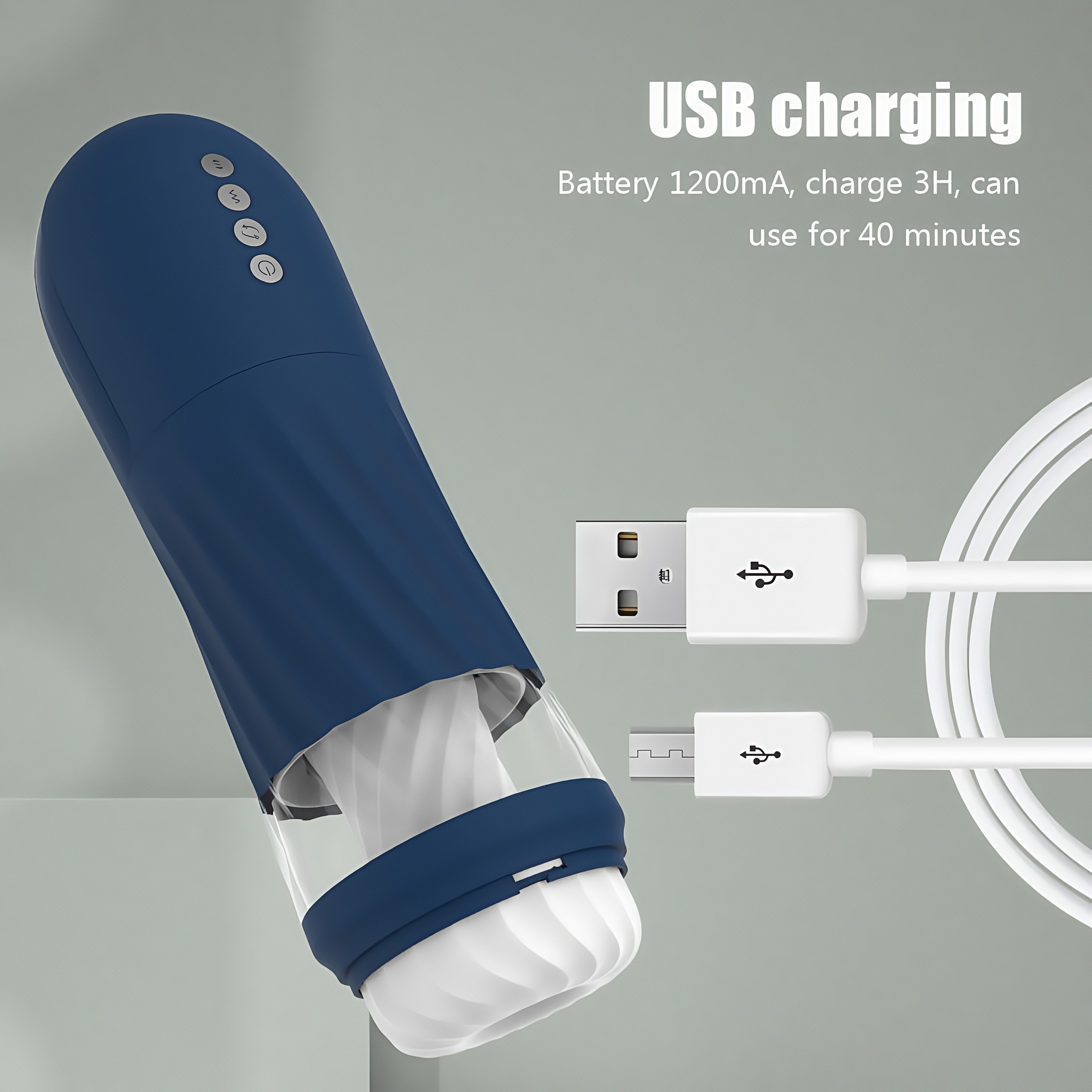 Joyomas - Rocket 3d Realistic Textured Electric Stroker With 5 Thrusting Rotating Modes