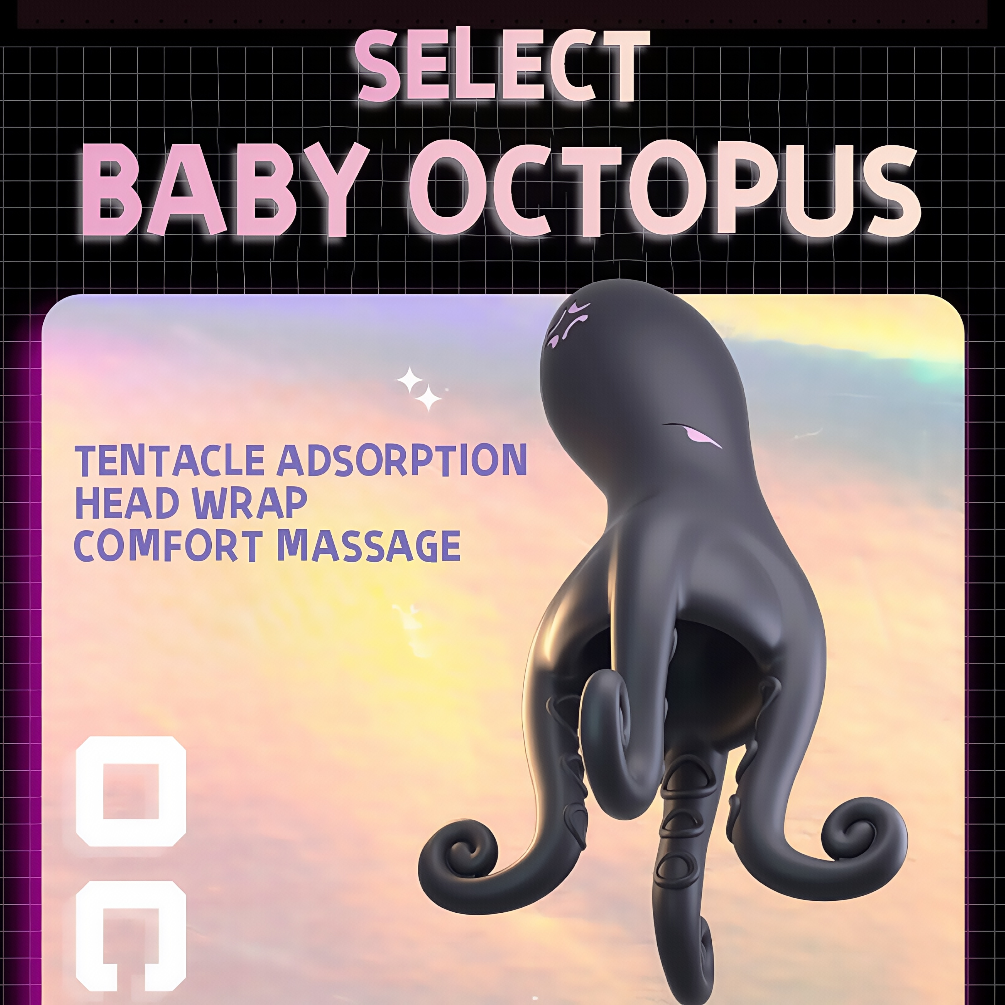 Joyomas - Penis Vibrator 10 Vibrating Modes with Barbel Tentacles Particles Octopus Male Sex Toys