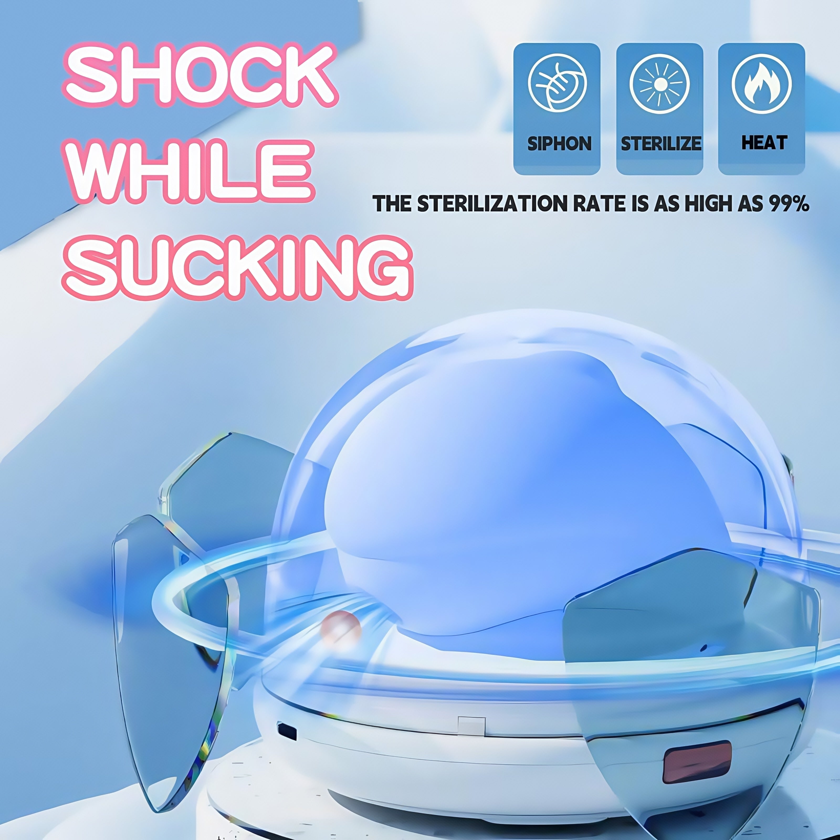 Joyomas - Dolphin Heating Sucking Vibrator With Sterilization Shell