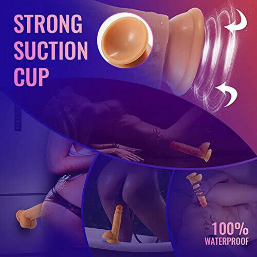 Joyomas - Thrusting Dildo Vibrator with Rotation and Heating Sex Toys 8.26 Inch