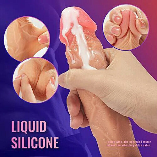 Joyomas - Thrusting Dildo Vibrator with Rotation and Heating Sex Toys 8.26 Inch