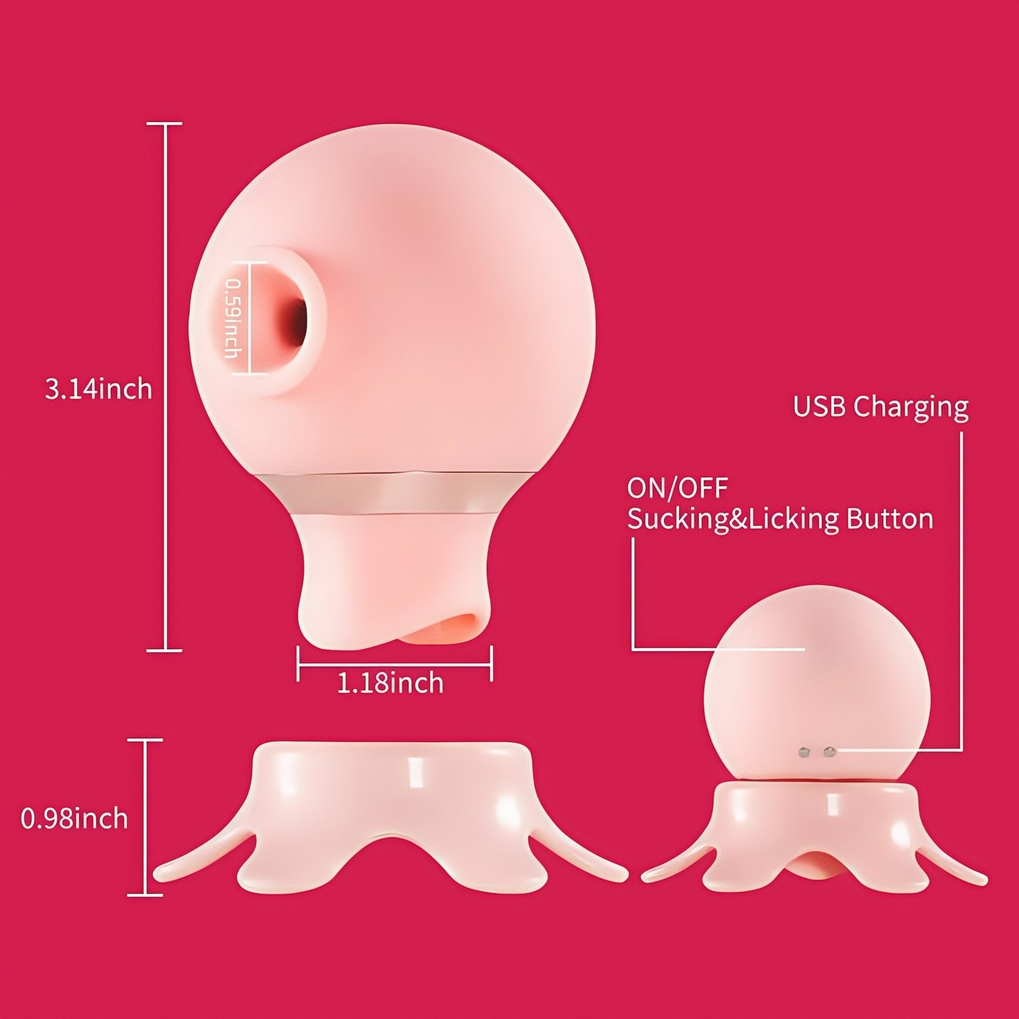 Joyomas - Electric 7 Sucking & Licking Baby Octopus Vibrator For Beginner