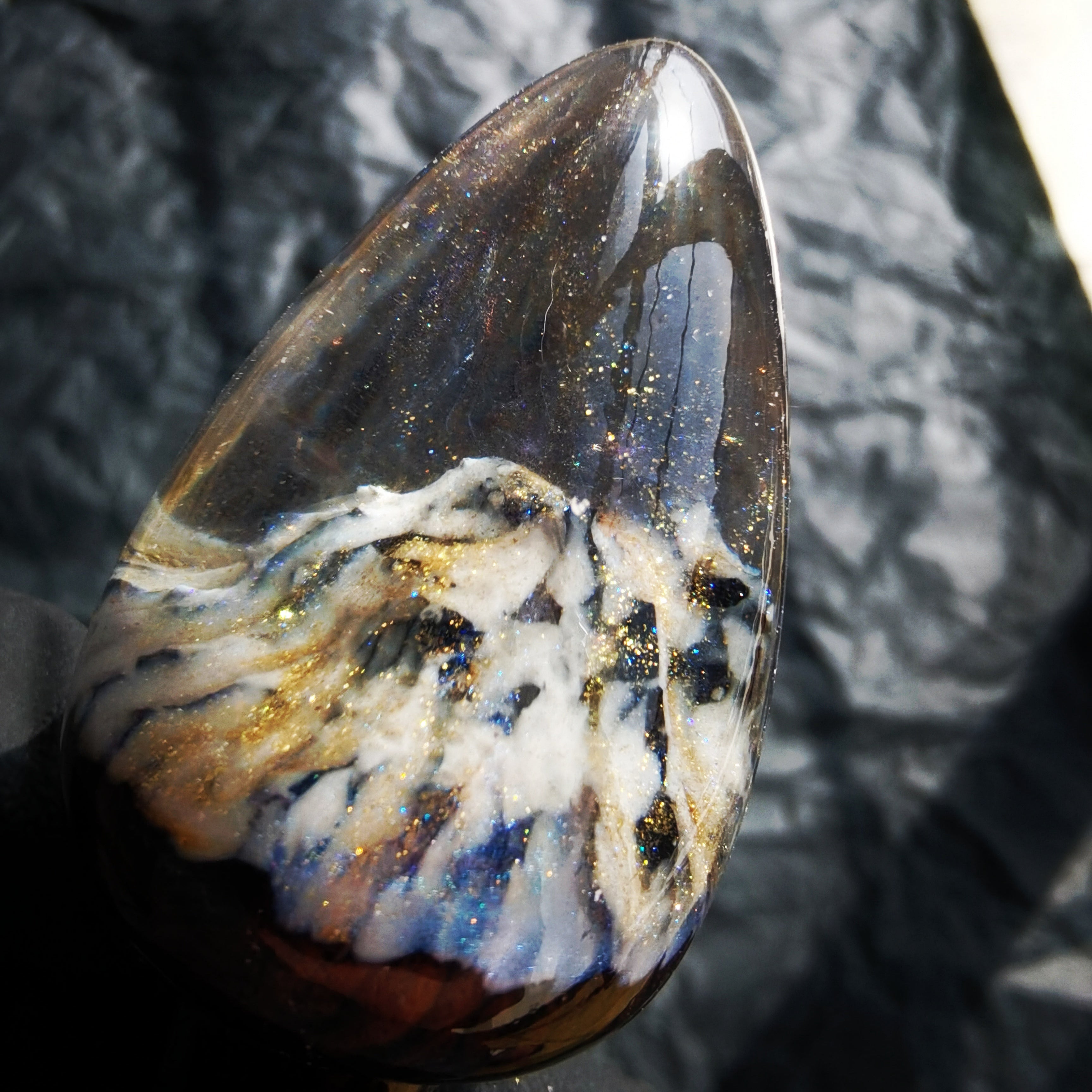 Joyomas - Customized Art Handcrafts- gothic crystal anal plug - Infernal Allure