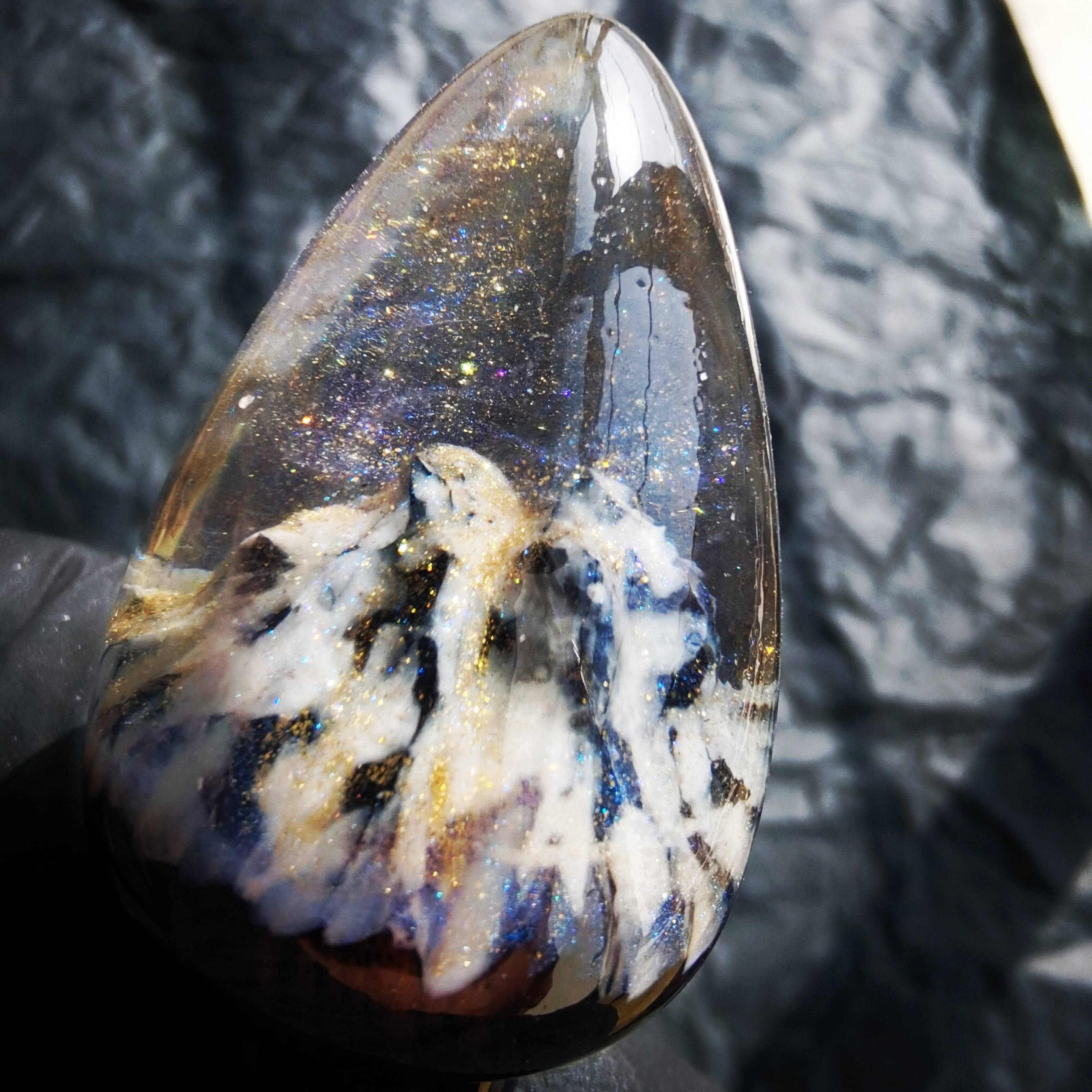 Joyomas - Customized Art Handcrafts- gothic crystal anal plug - Infernal Allure